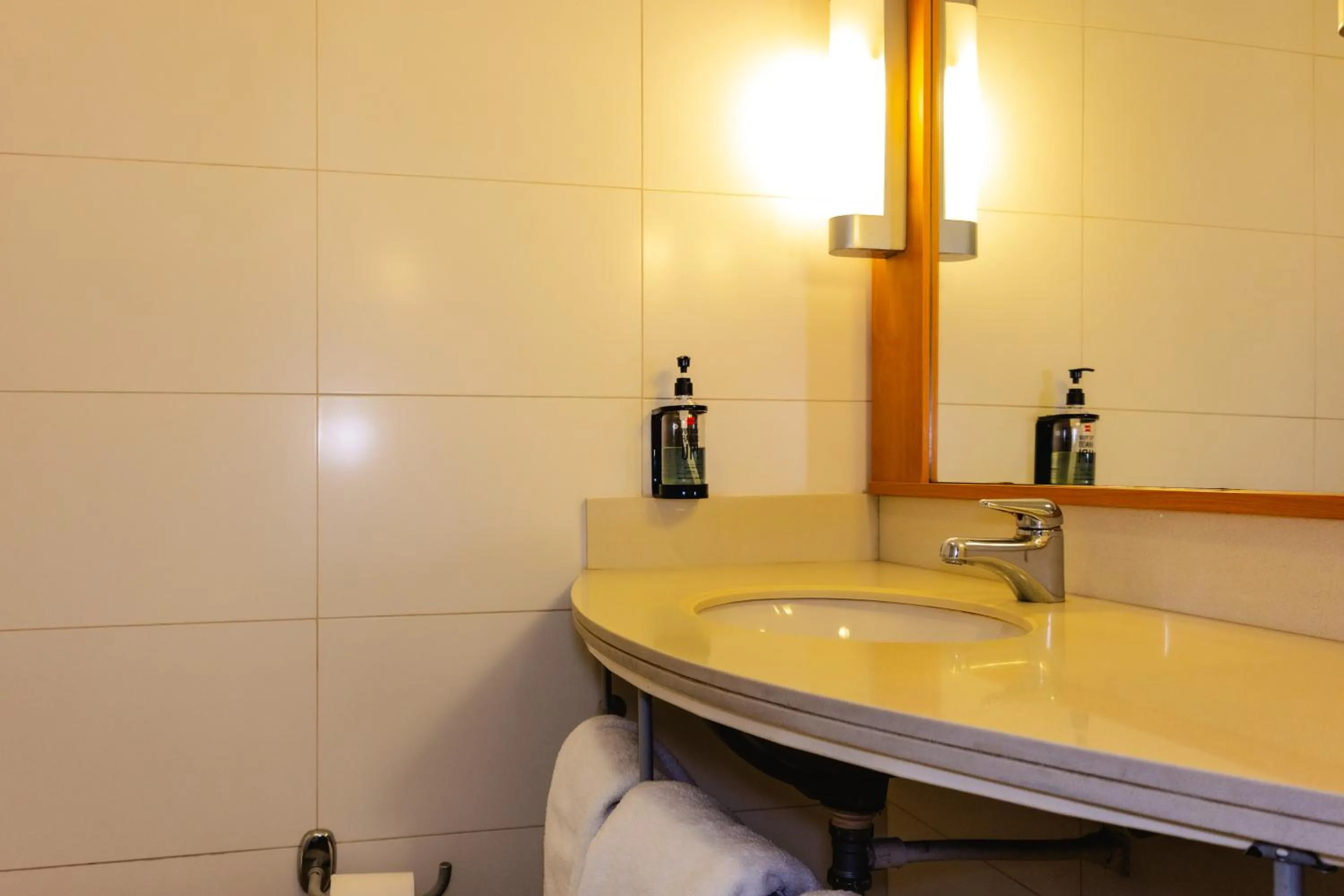 Bathroom in ibis Valparaiso