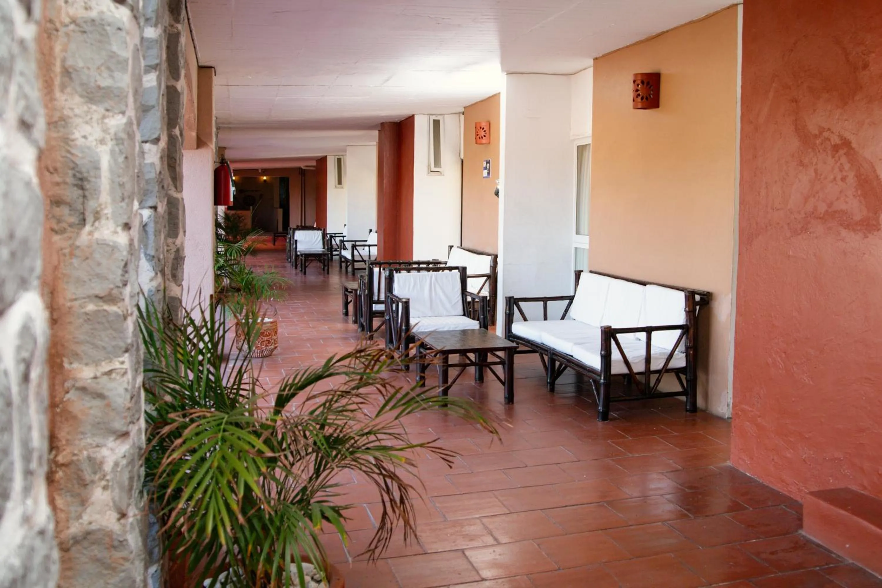 Seating area in Hotel Zihua Caracol