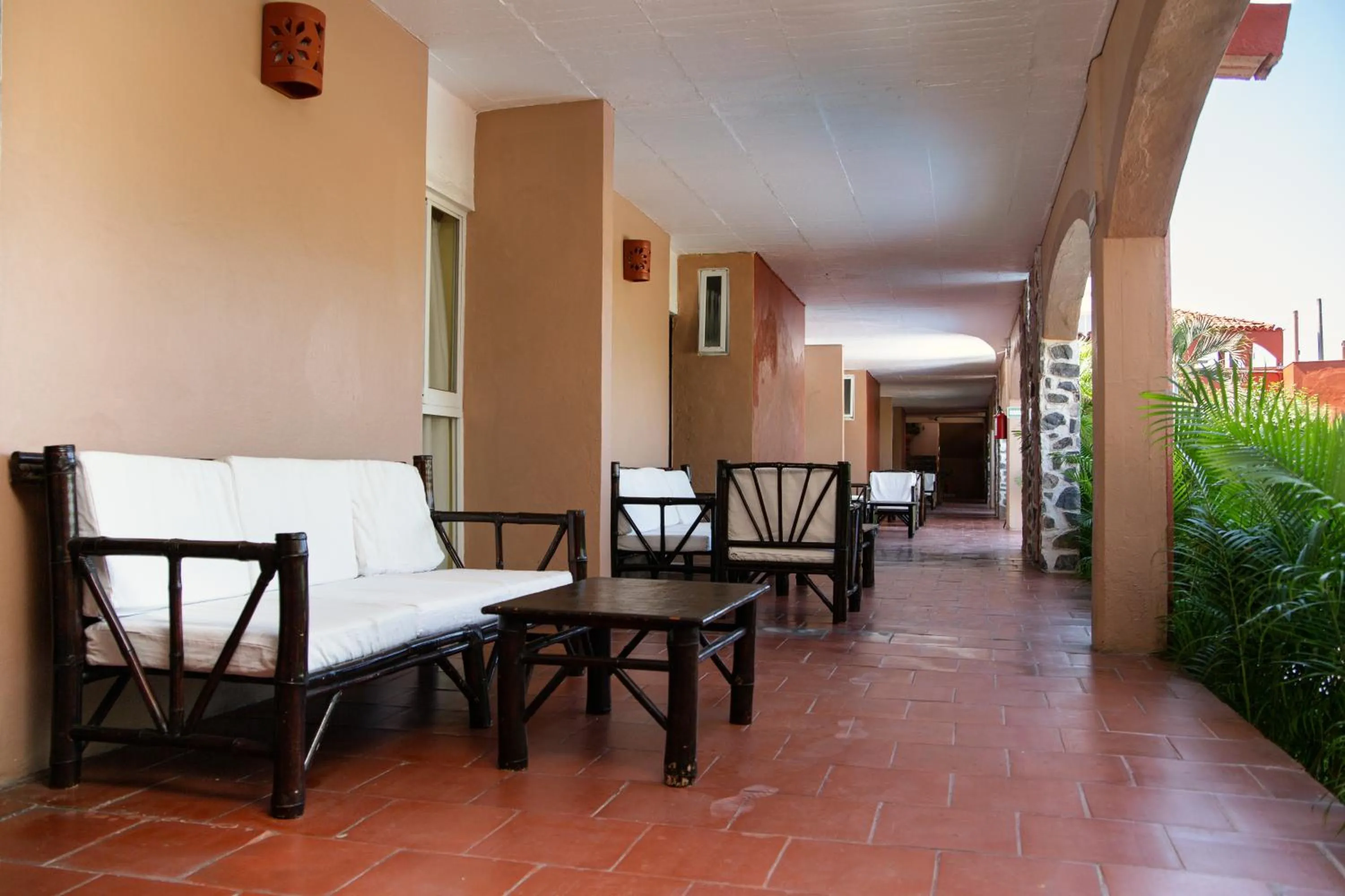 Seating area in Hotel Zihua Caracol