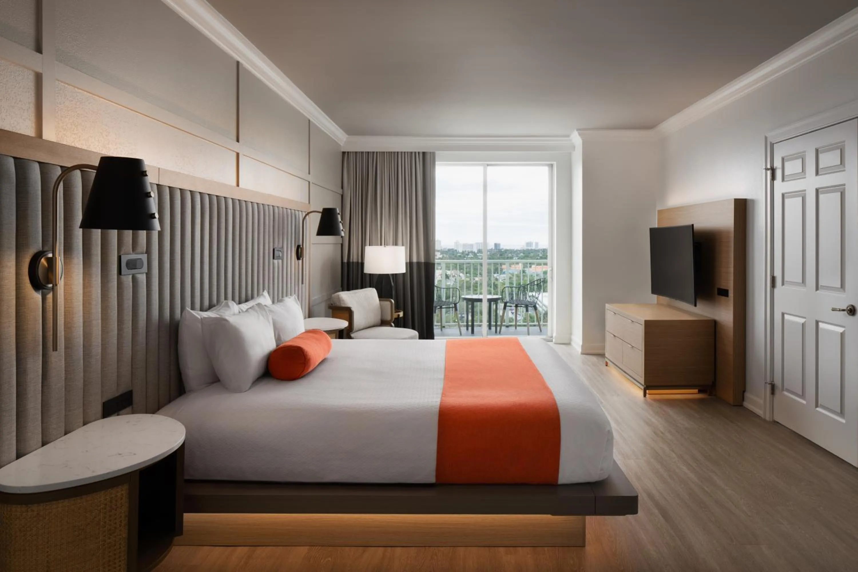 Bed in Riverside Hotel