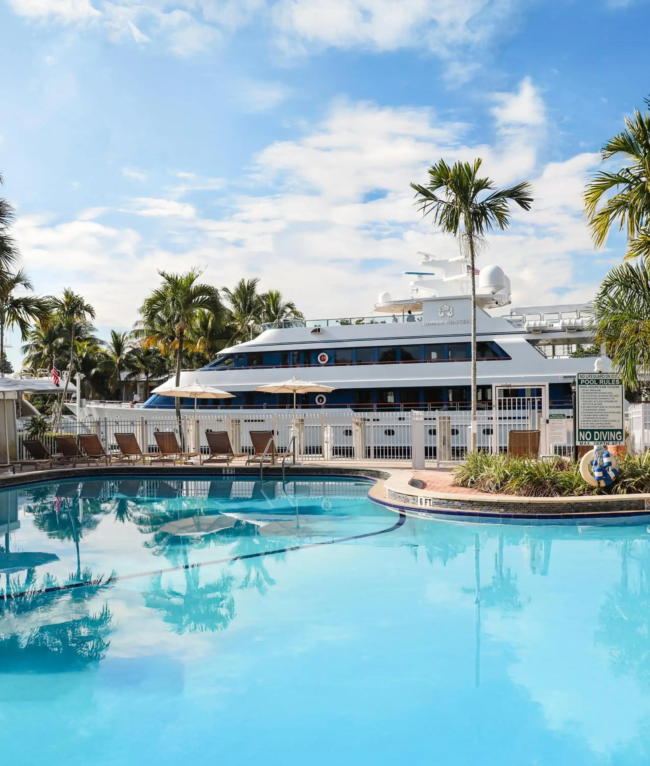 Swimming pool in Riverside Hotel Swimming pool in Riverside Hotel