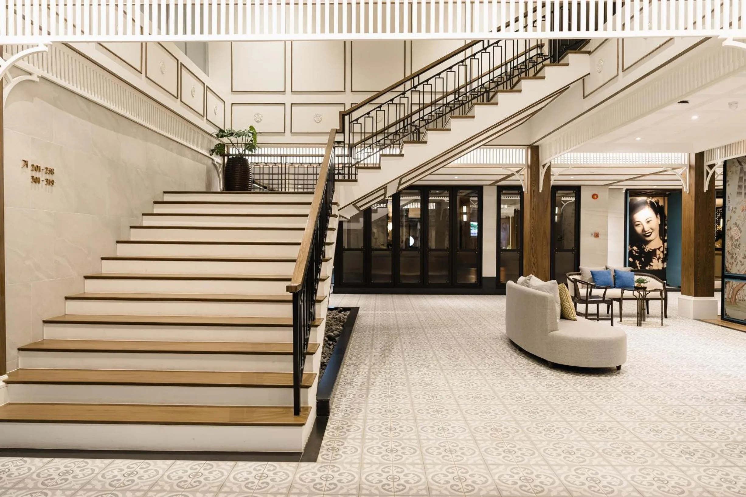 Lobby or reception in Indochina Hotel