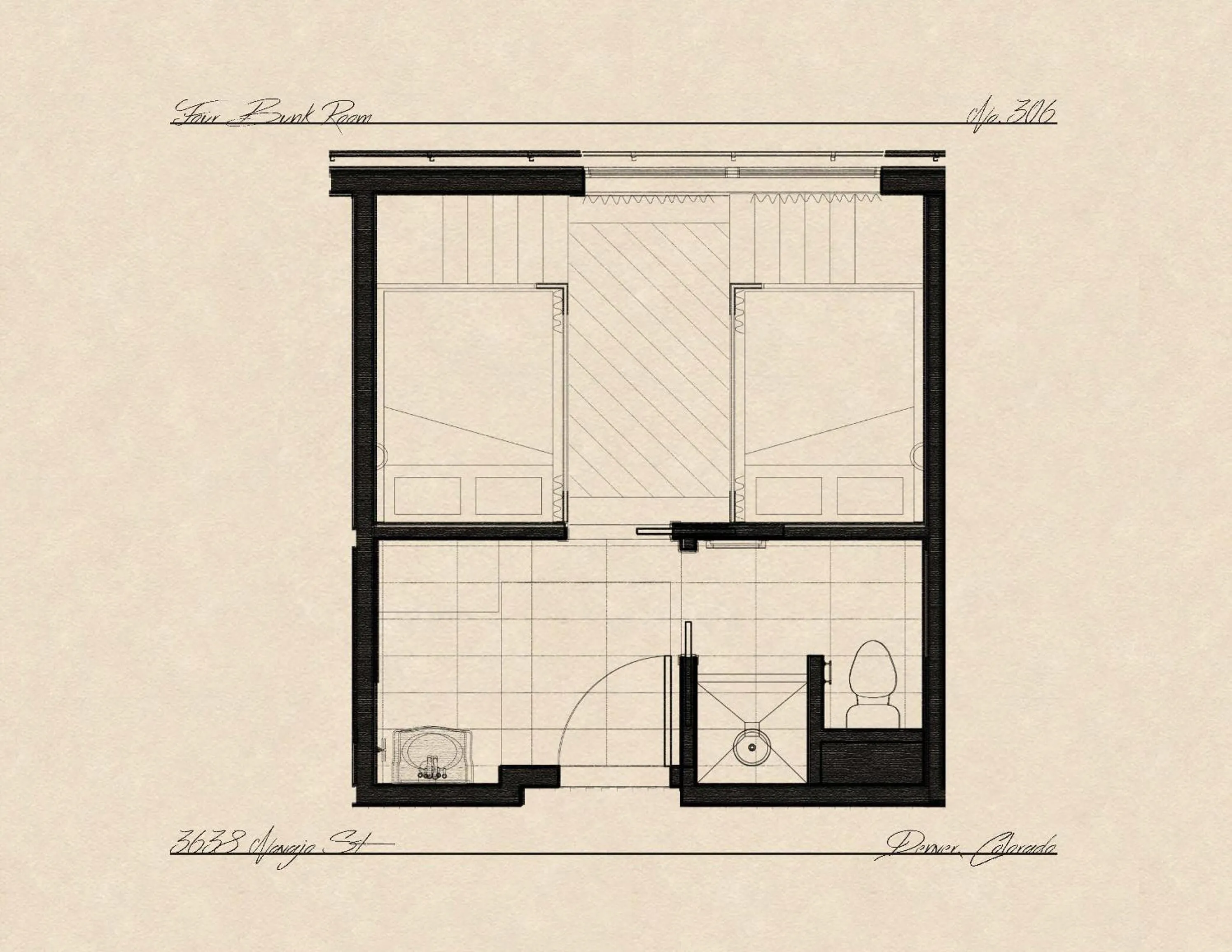 Floor plan in Gravity Haus Denver