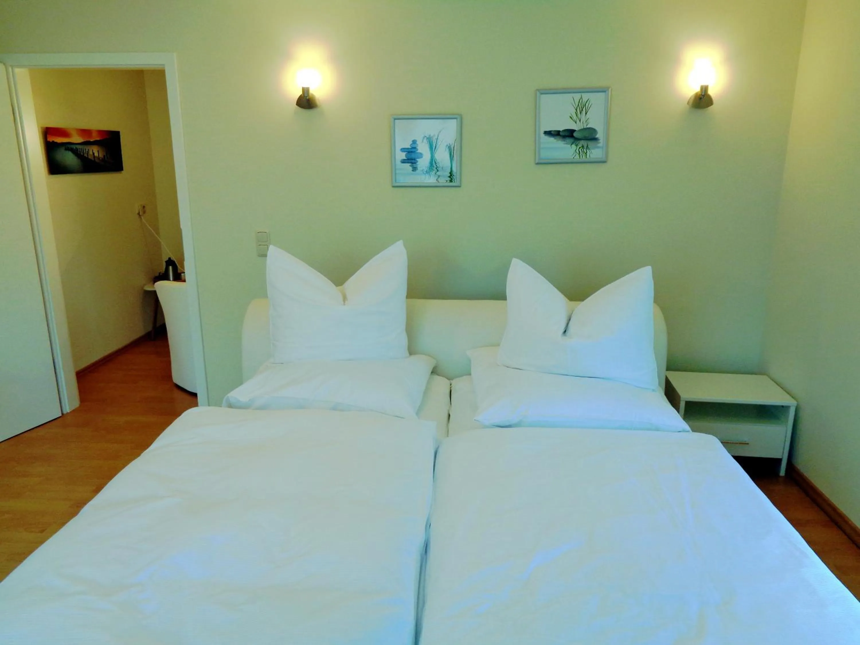 Bed in Gästehaus Schiemann