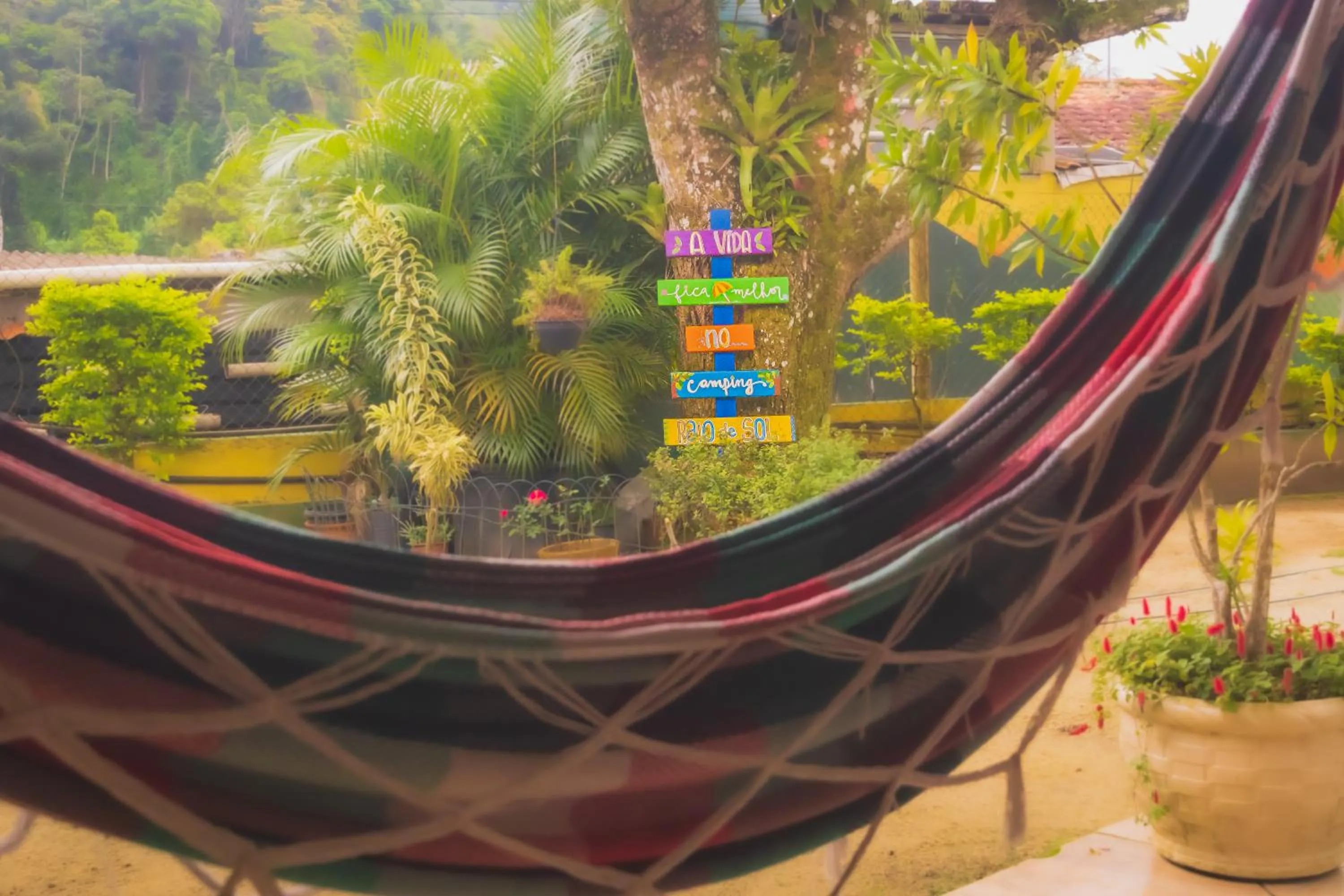 Patio in Raio de Sol pousada & camping