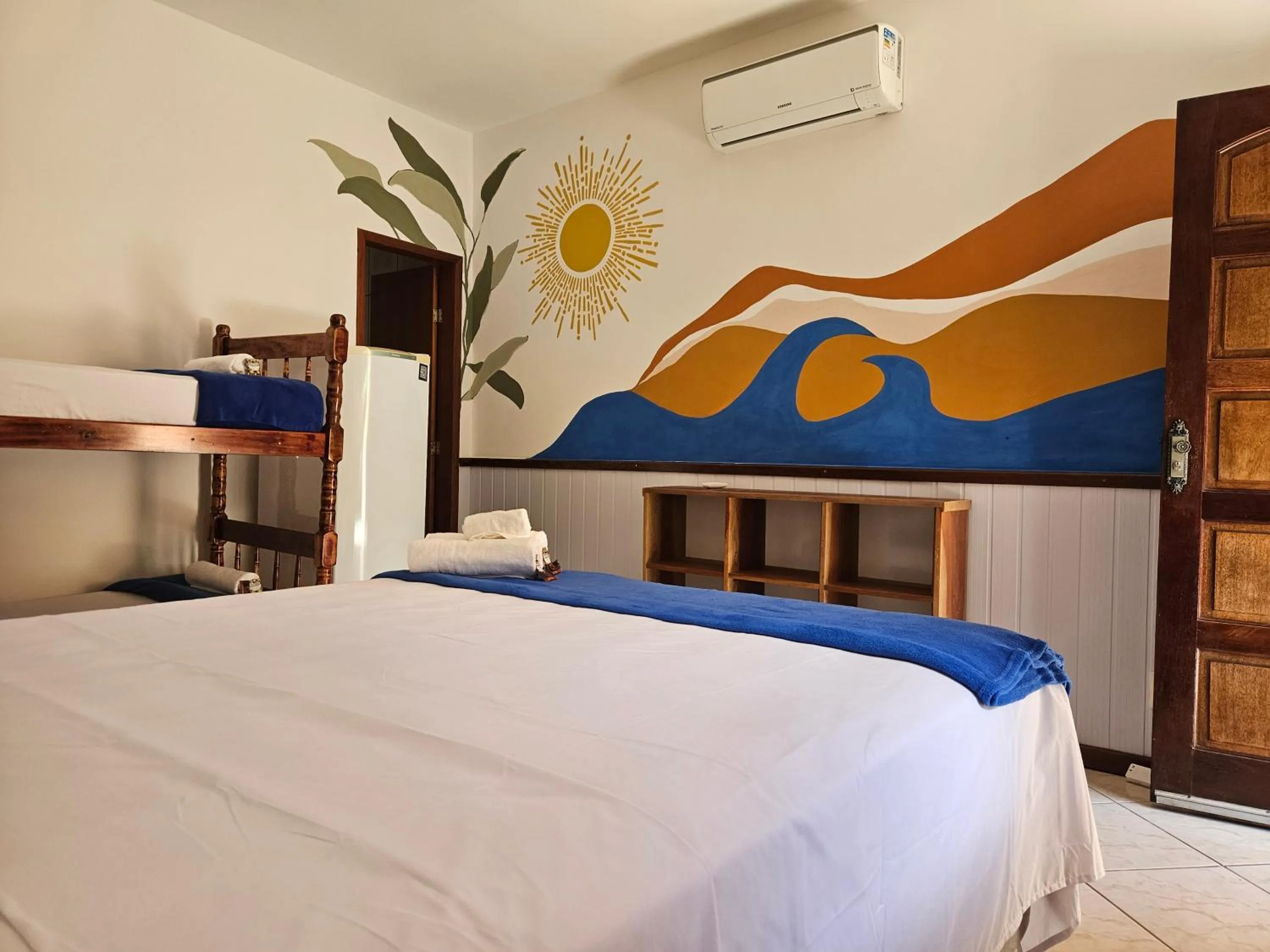 Bed in Raio de Sol pousada & camping
