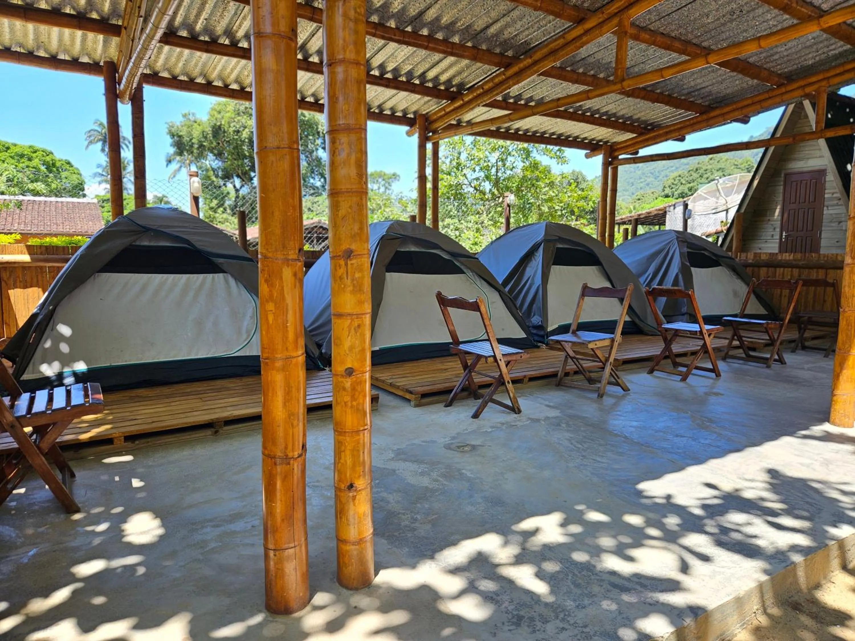 Patio in Raio de Sol pousada & camping