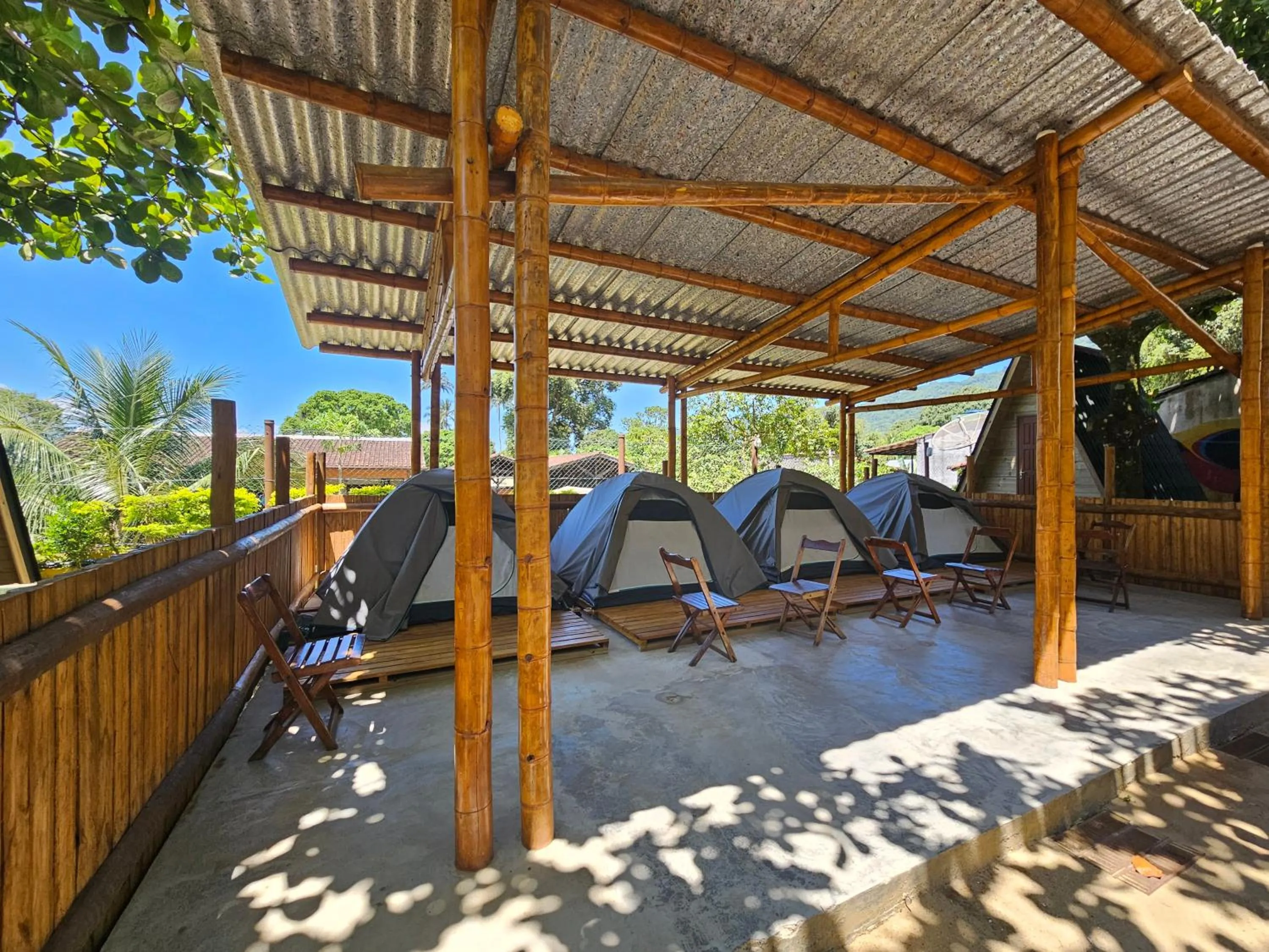 Patio in Raio de Sol pousada & camping