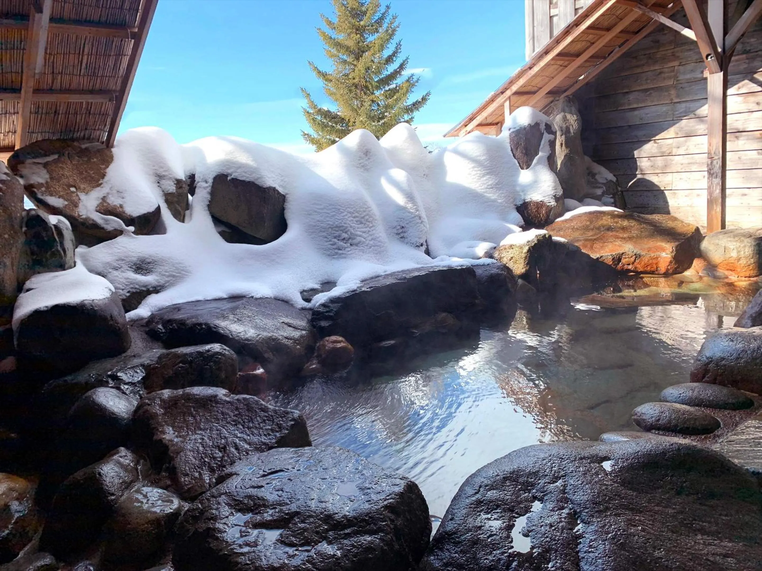 Hot Spring Bath in Shiga Swiss Inn