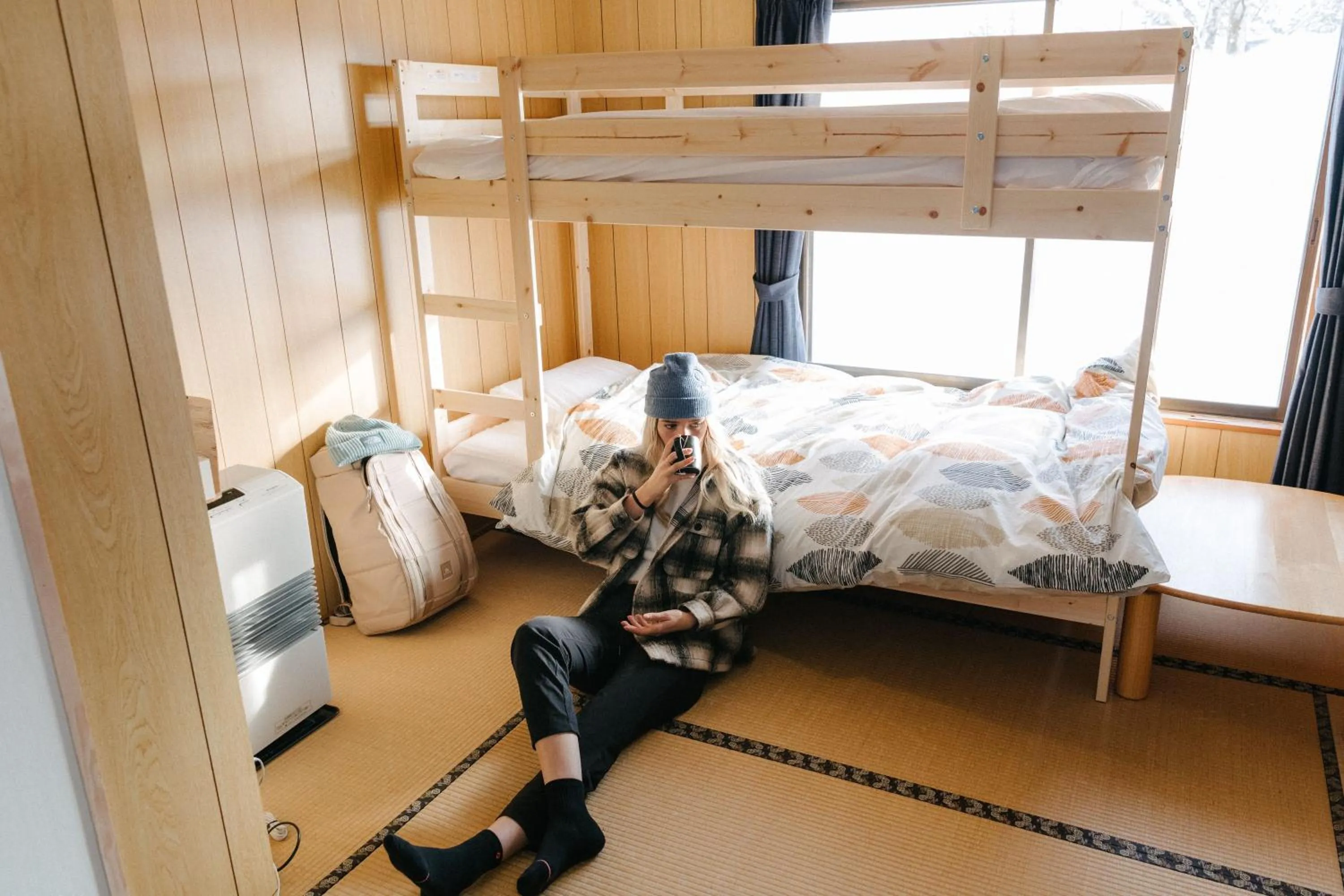Photo of the whole room, Bed in Myoko House