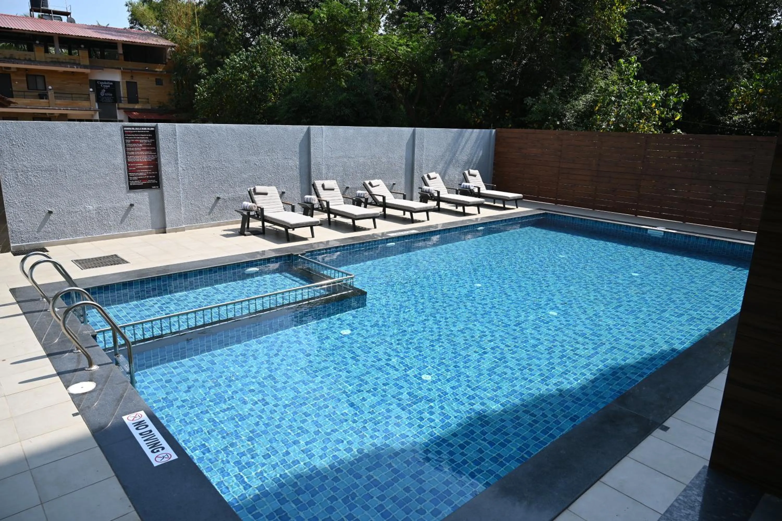 Pool view in Resort The Lohias, Goa Candolim