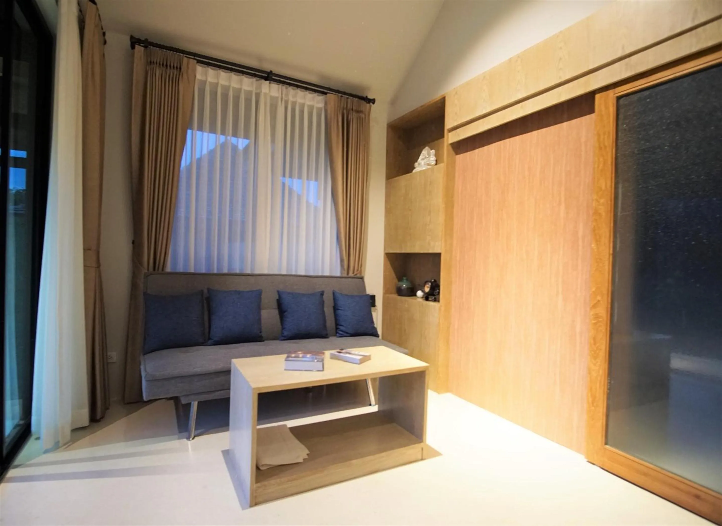 Living room, Bed in Hideaway