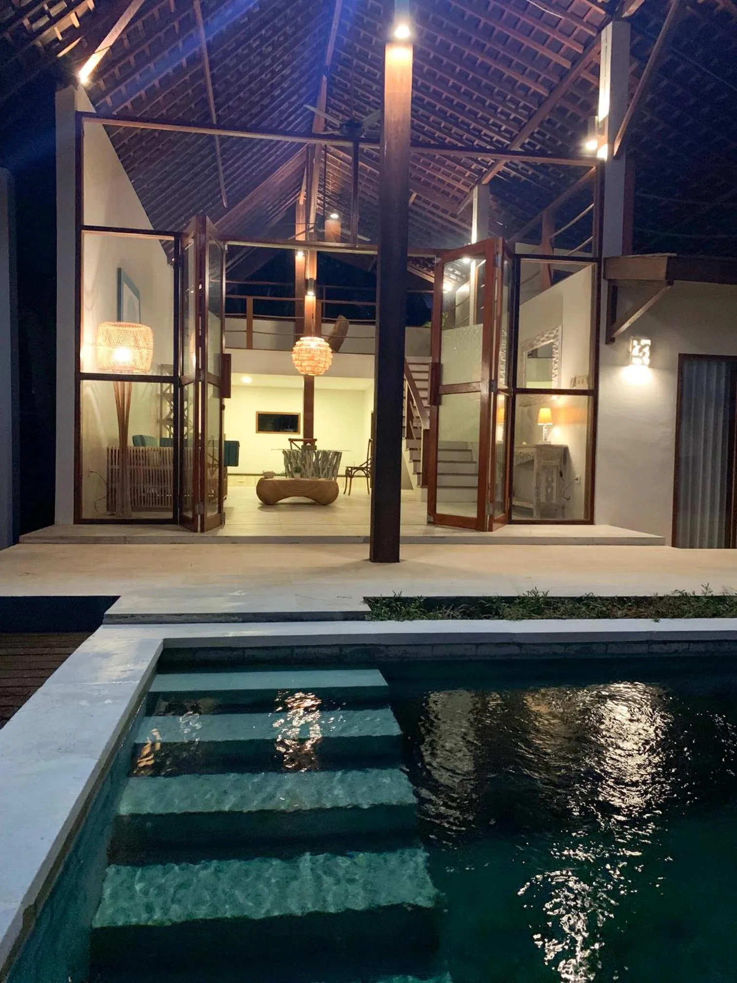 Night in The Club Villas Lombok