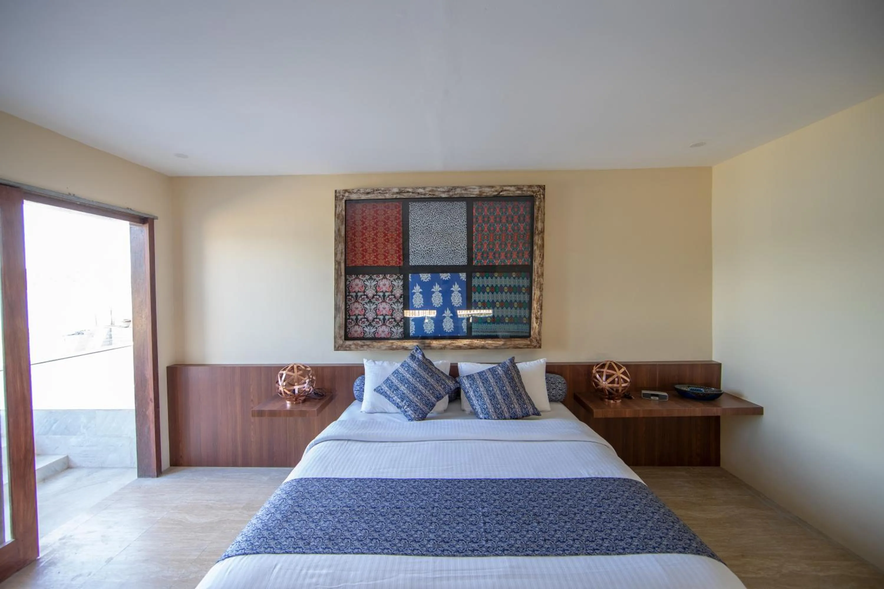 Bed in The Club Villas Lombok