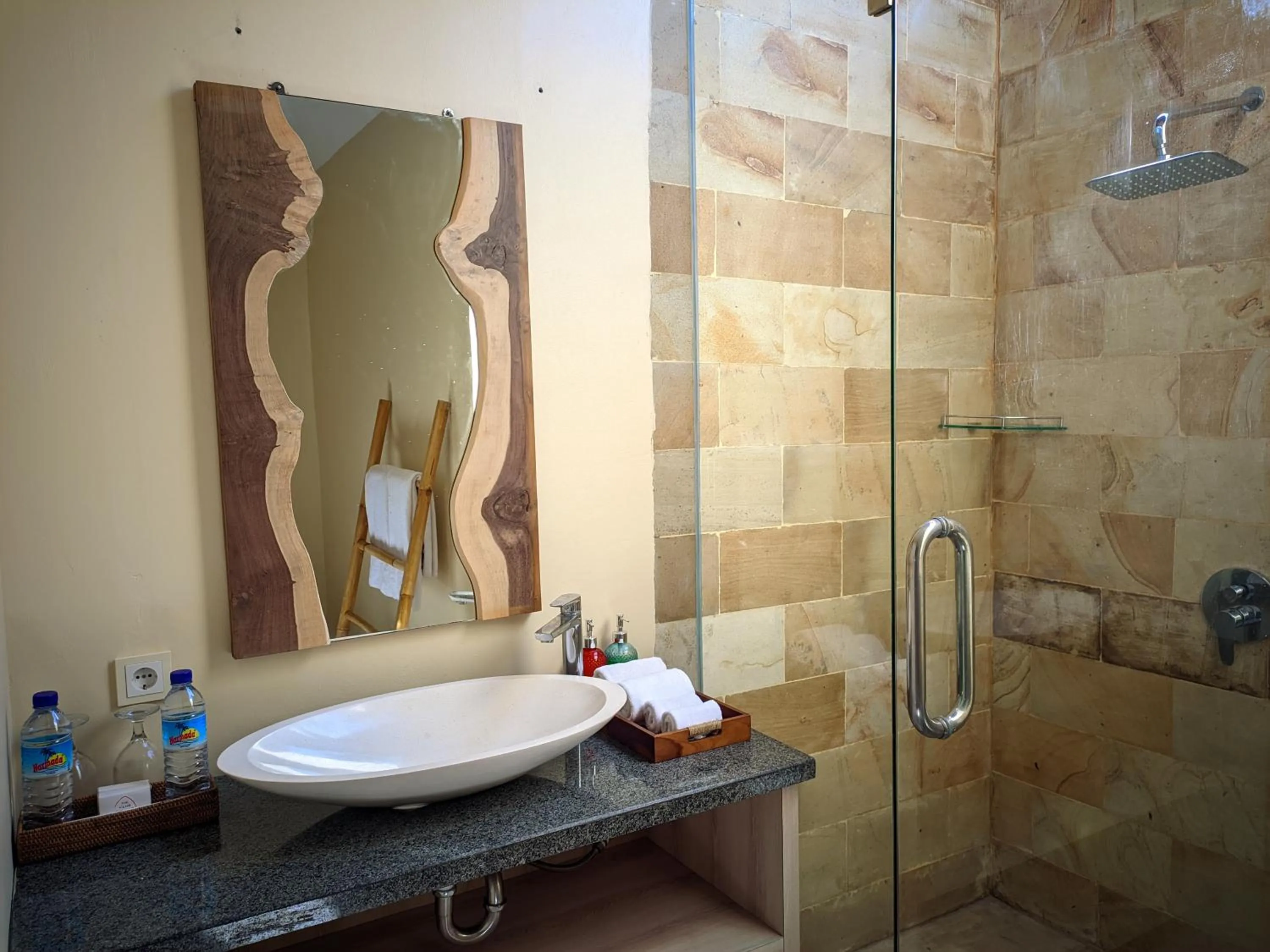 Shower in The Club Villas Lombok