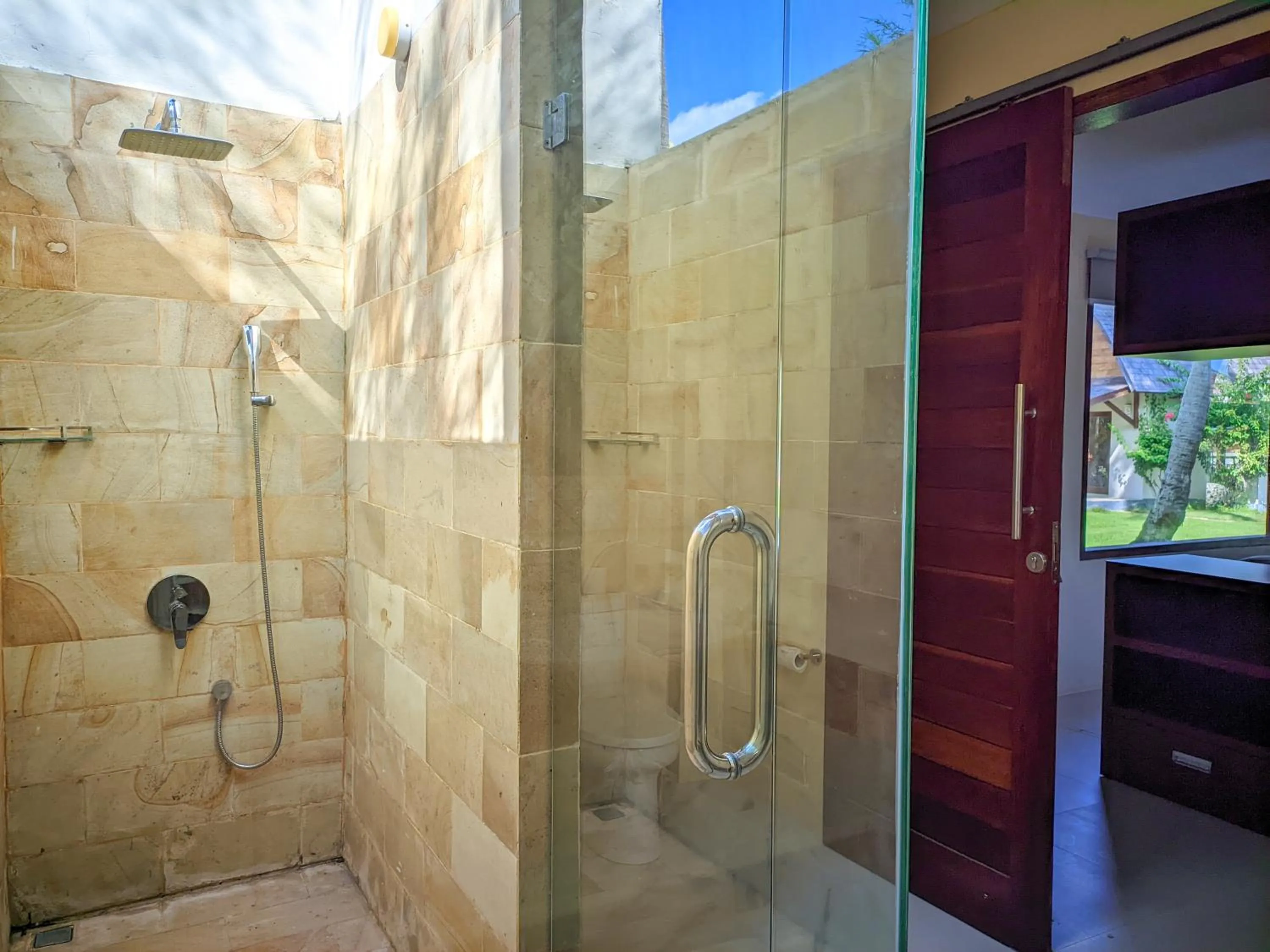 Shower in The Club Villas Lombok