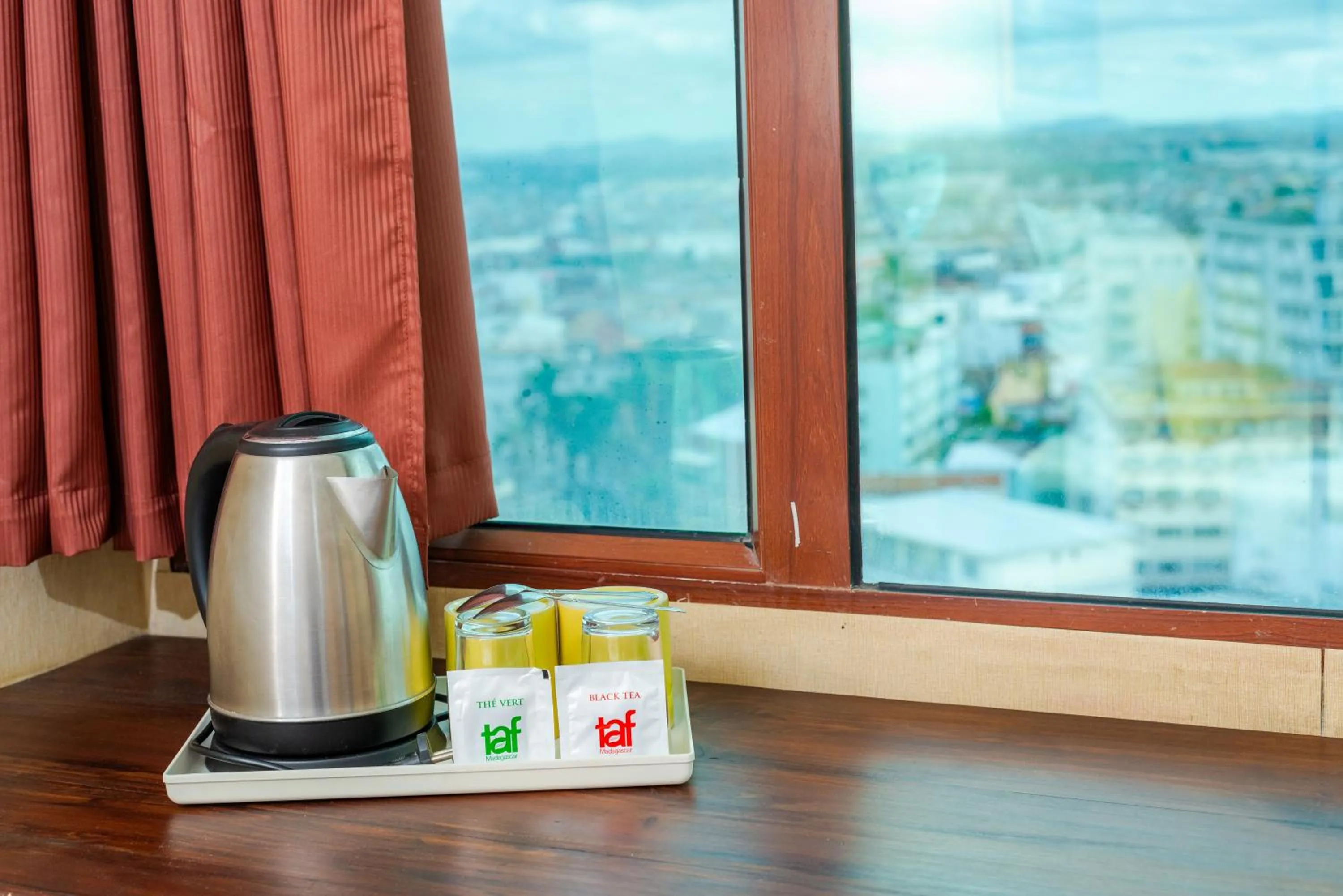 Coffee/tea facilities in Hotel Le Pousse Pousse