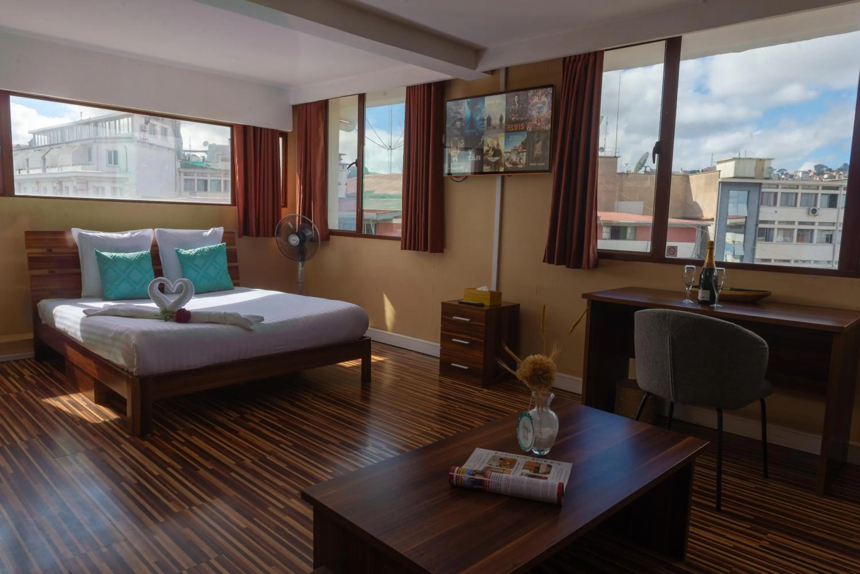 Bed in Hotel Le Pousse Pousse