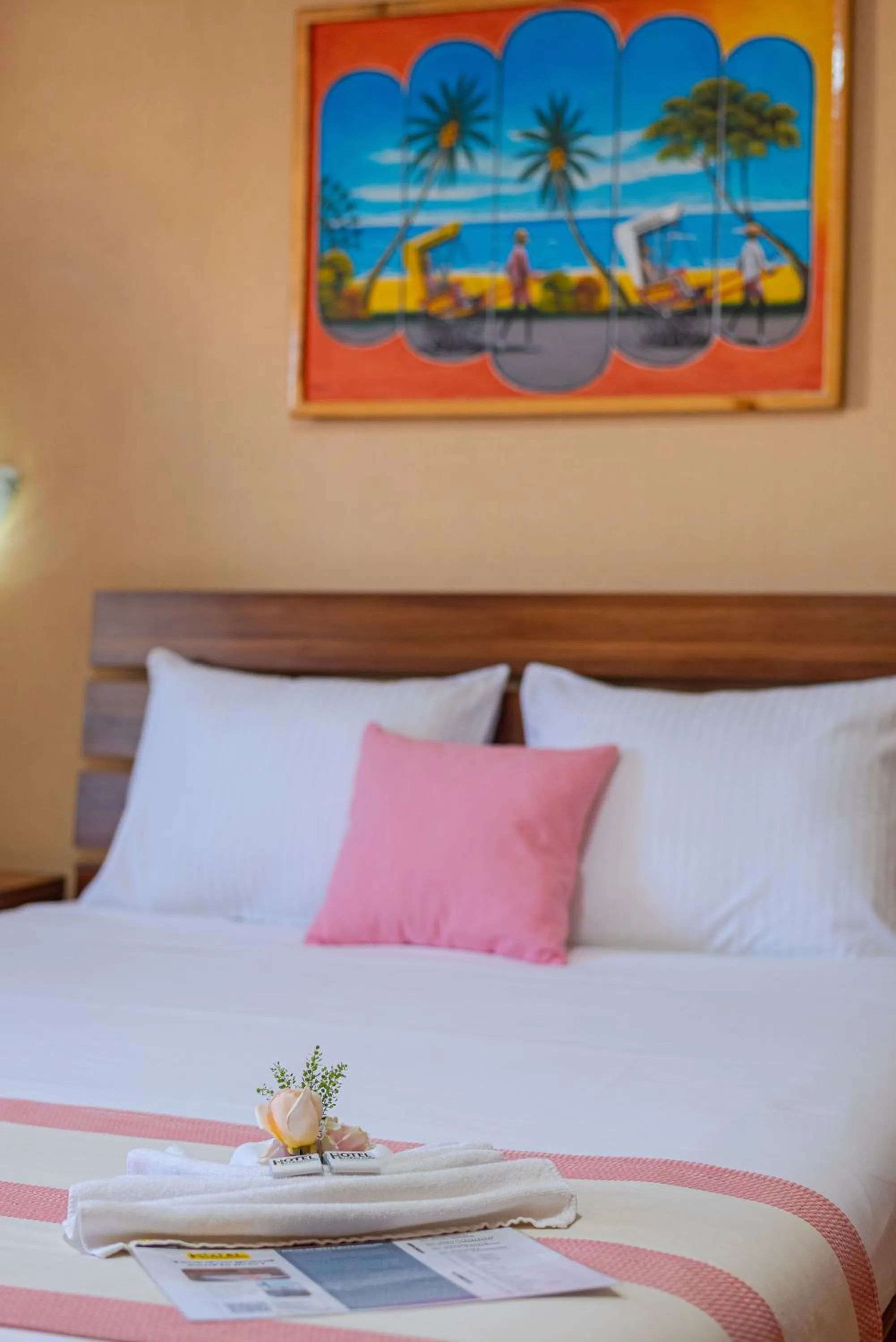 Bed in Hotel Le Pousse Pousse