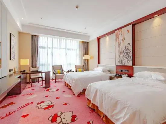 Bed in Binhai Jinling International Hotel Bed in Binhai Jinling International Hotel