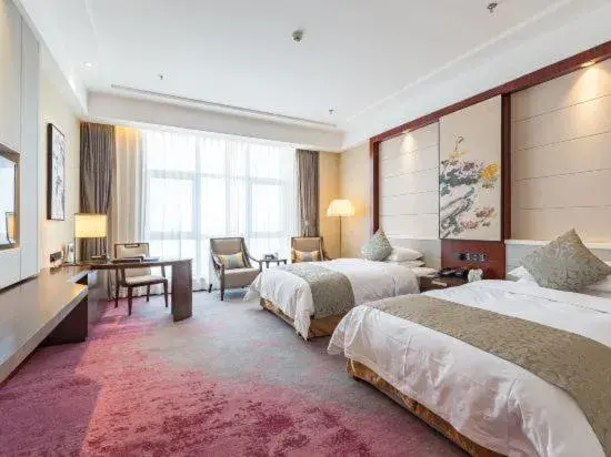 Bed in Binhai Jinling International Hotel Bed in Binhai Jinling International Hotel