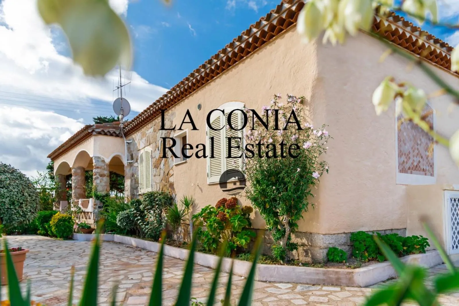 Property building in blue sea villa
