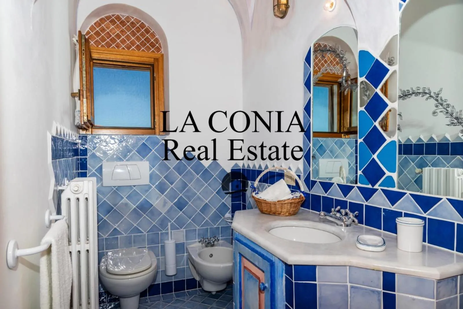 Toilet in blue sea villa