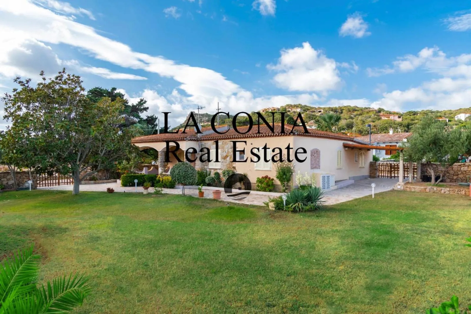Property building in blue sea villa