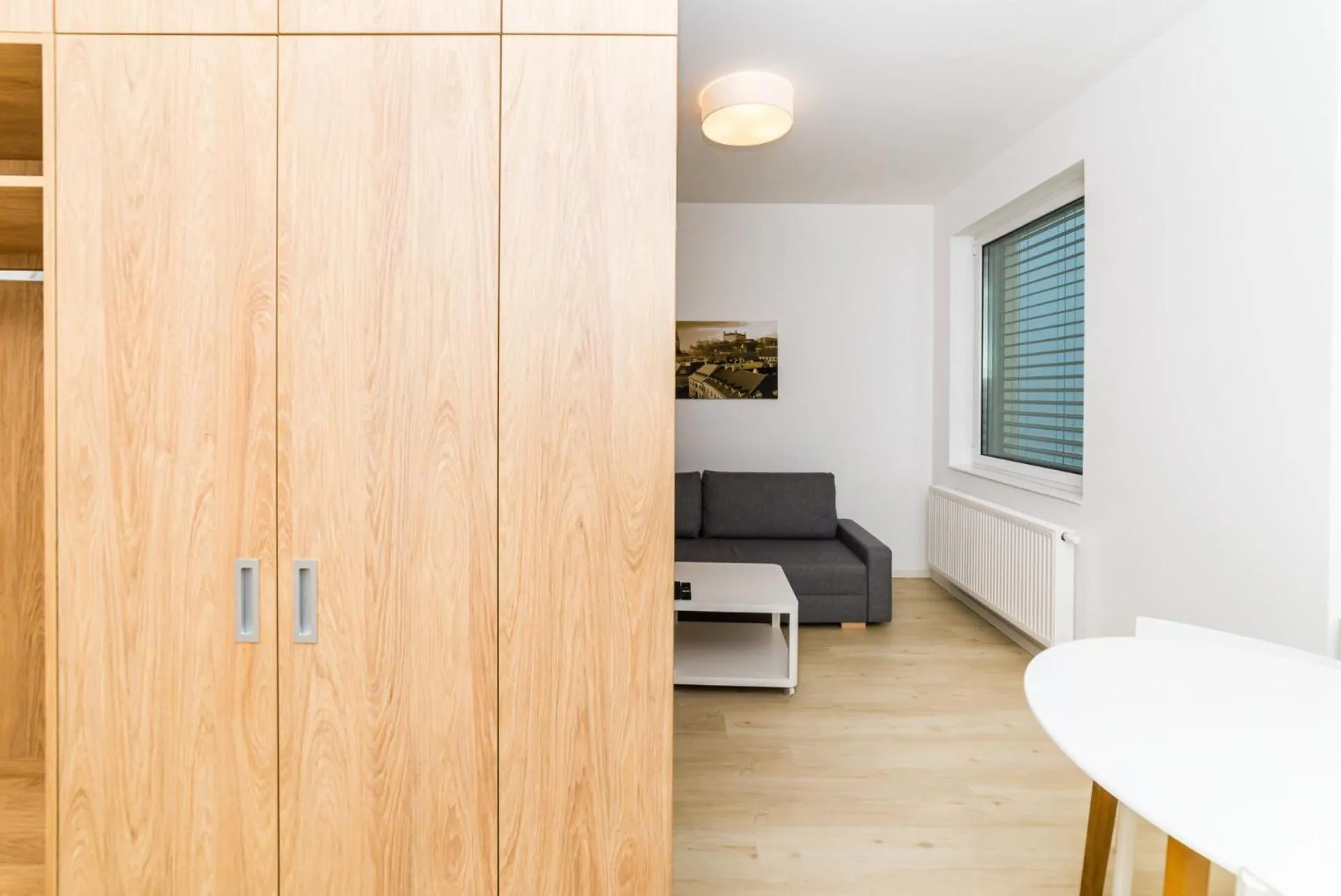 Seating area, Bed in City Castle Apartments Free Parking