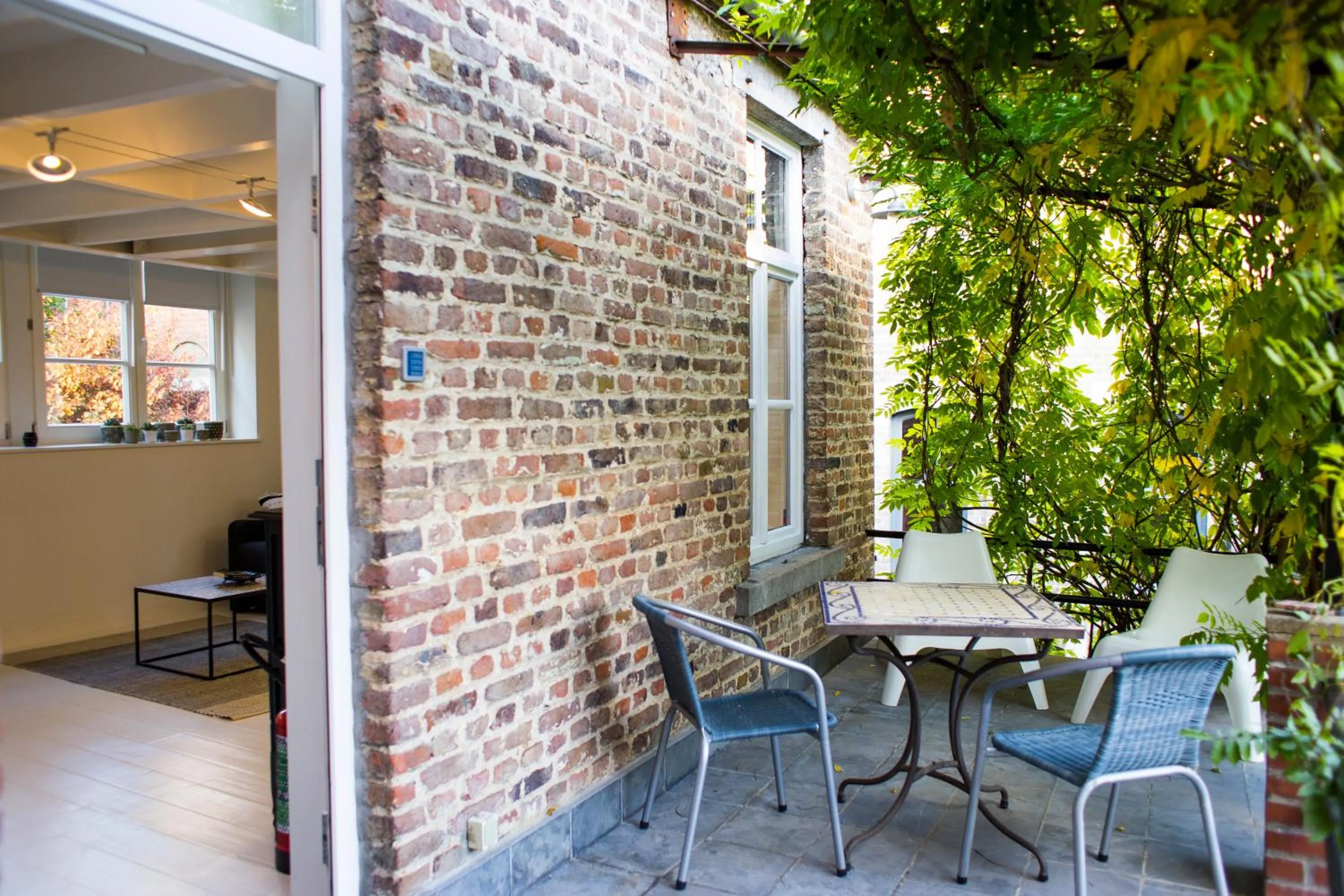 Patio in La Garçonnière de Wiertz - Esc'Appart