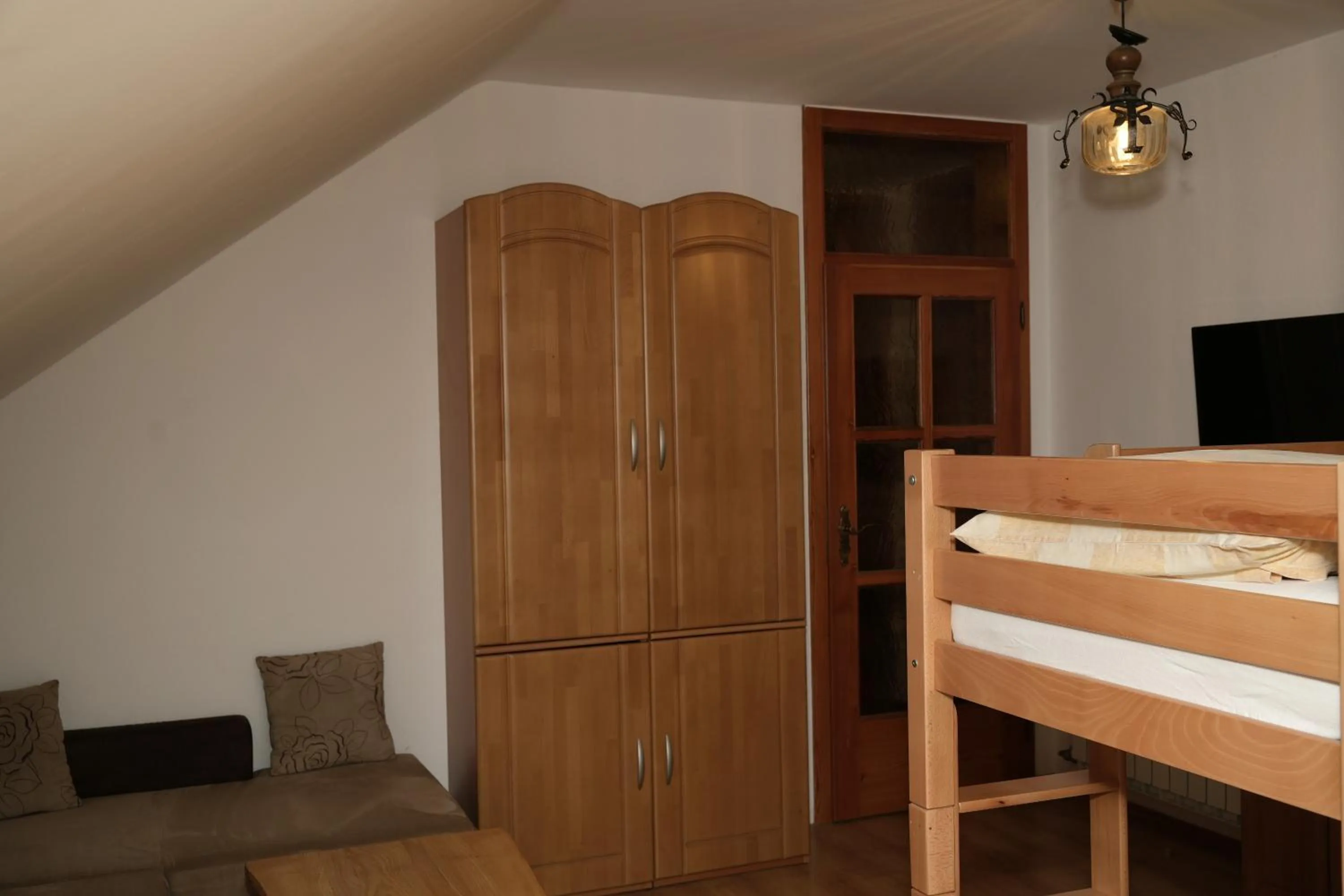 Living room, Bed in Miškar Rooms