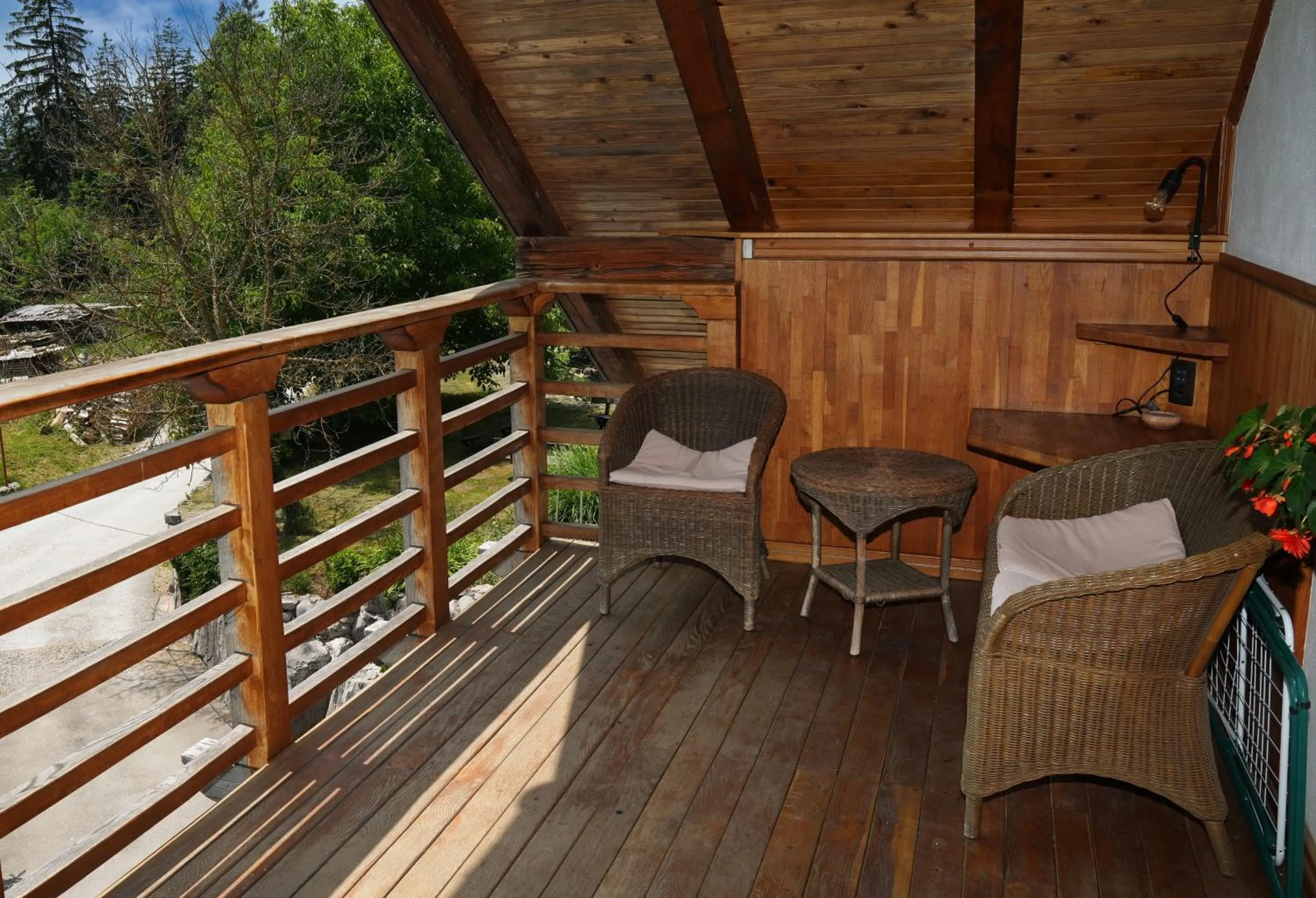 Balcony/Terrace in Miškar Rooms