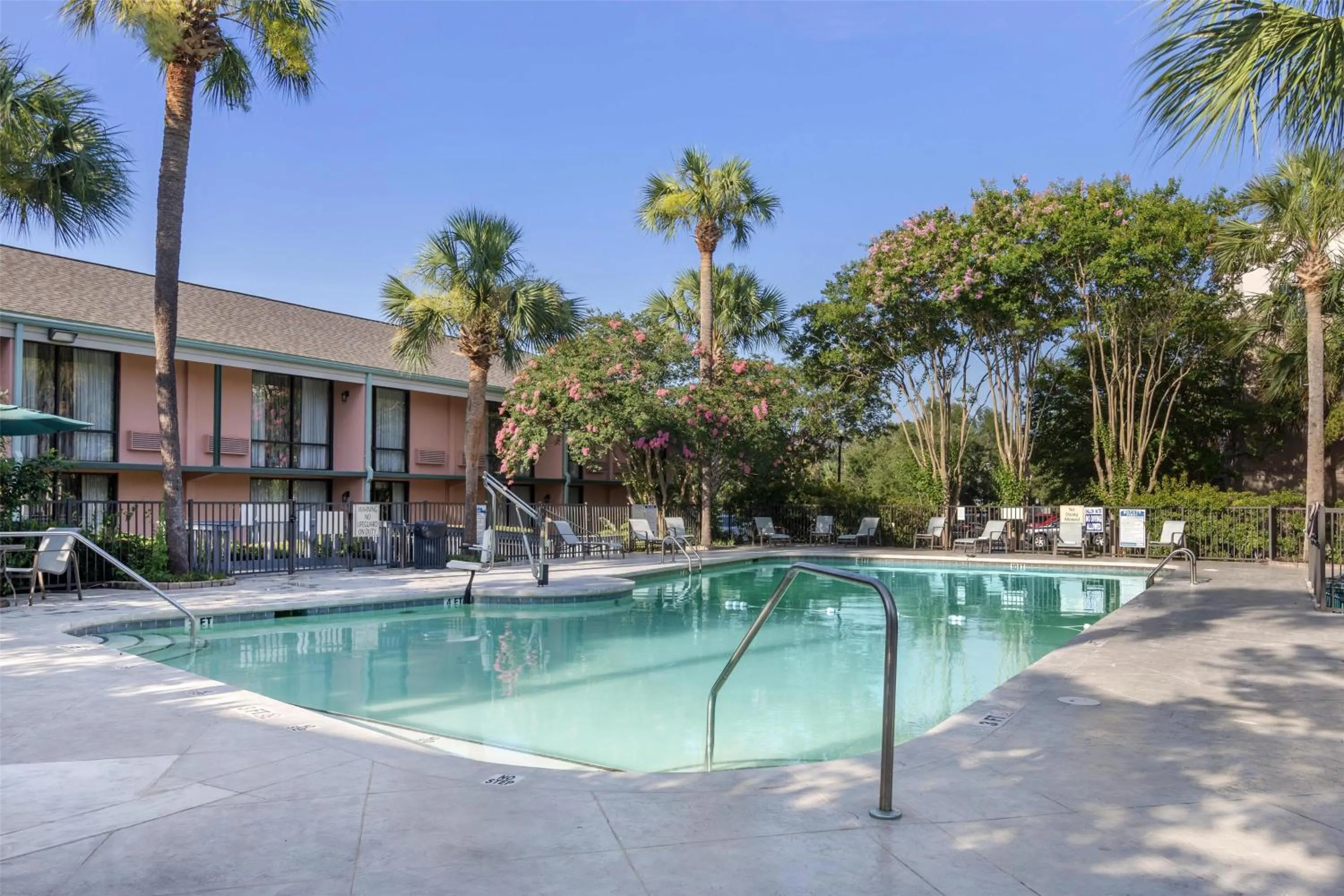 Pool view in Best Western Charleston Inn