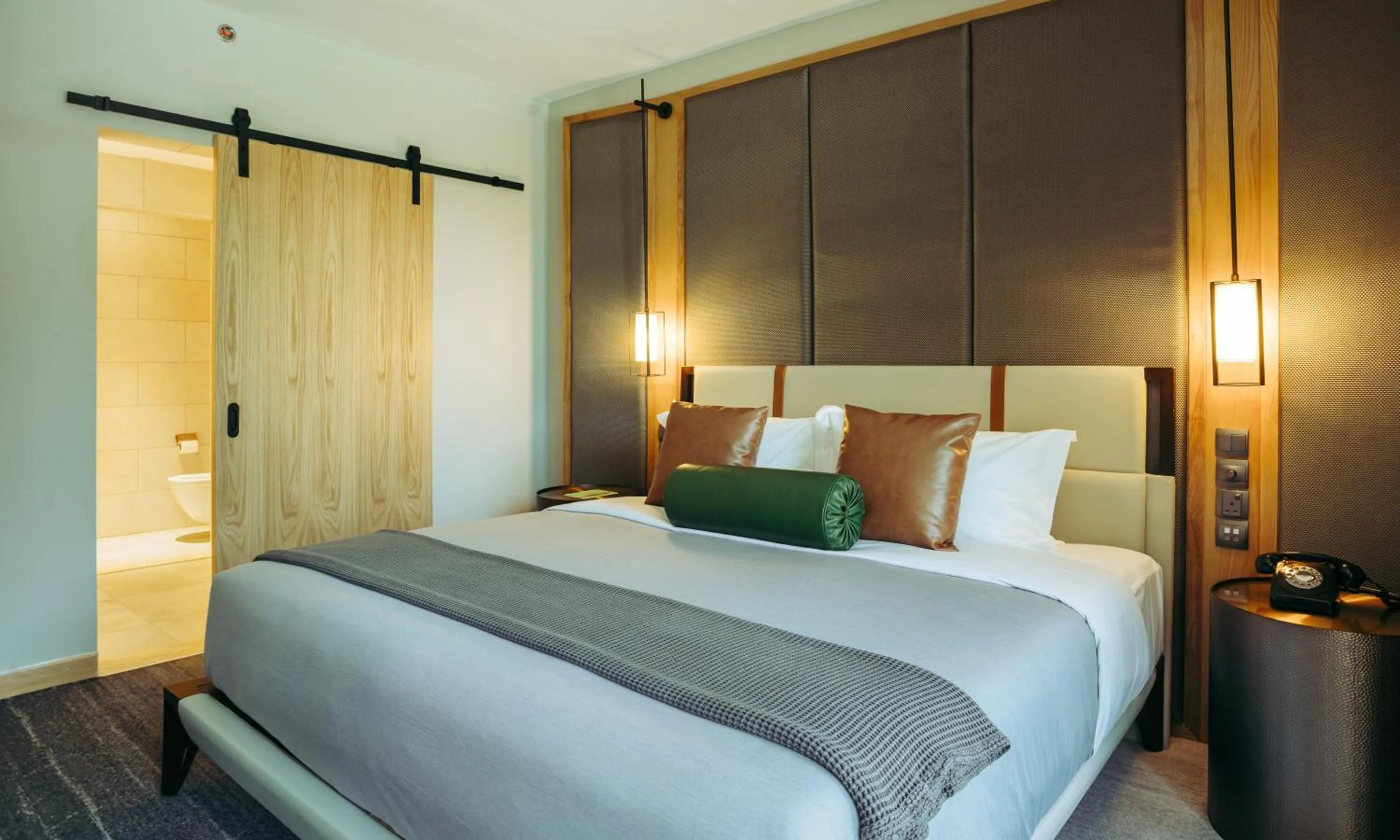 Bathroom, Bed in The Social House Nairobi, a Preferred Lifestyle Hotel