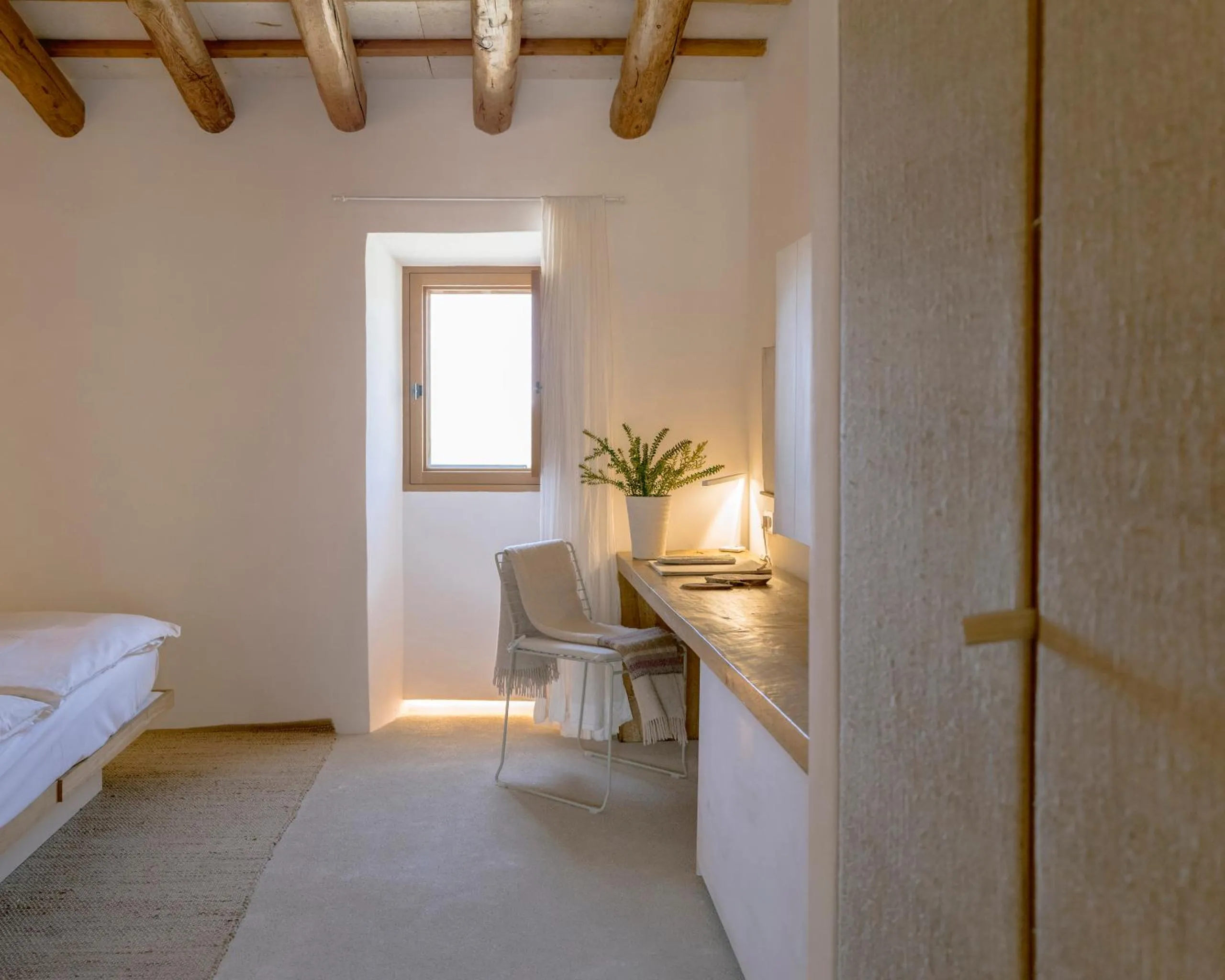 Living room, Bed in Es Raco d'Arta, Mallorca, a Member of Design Hotels