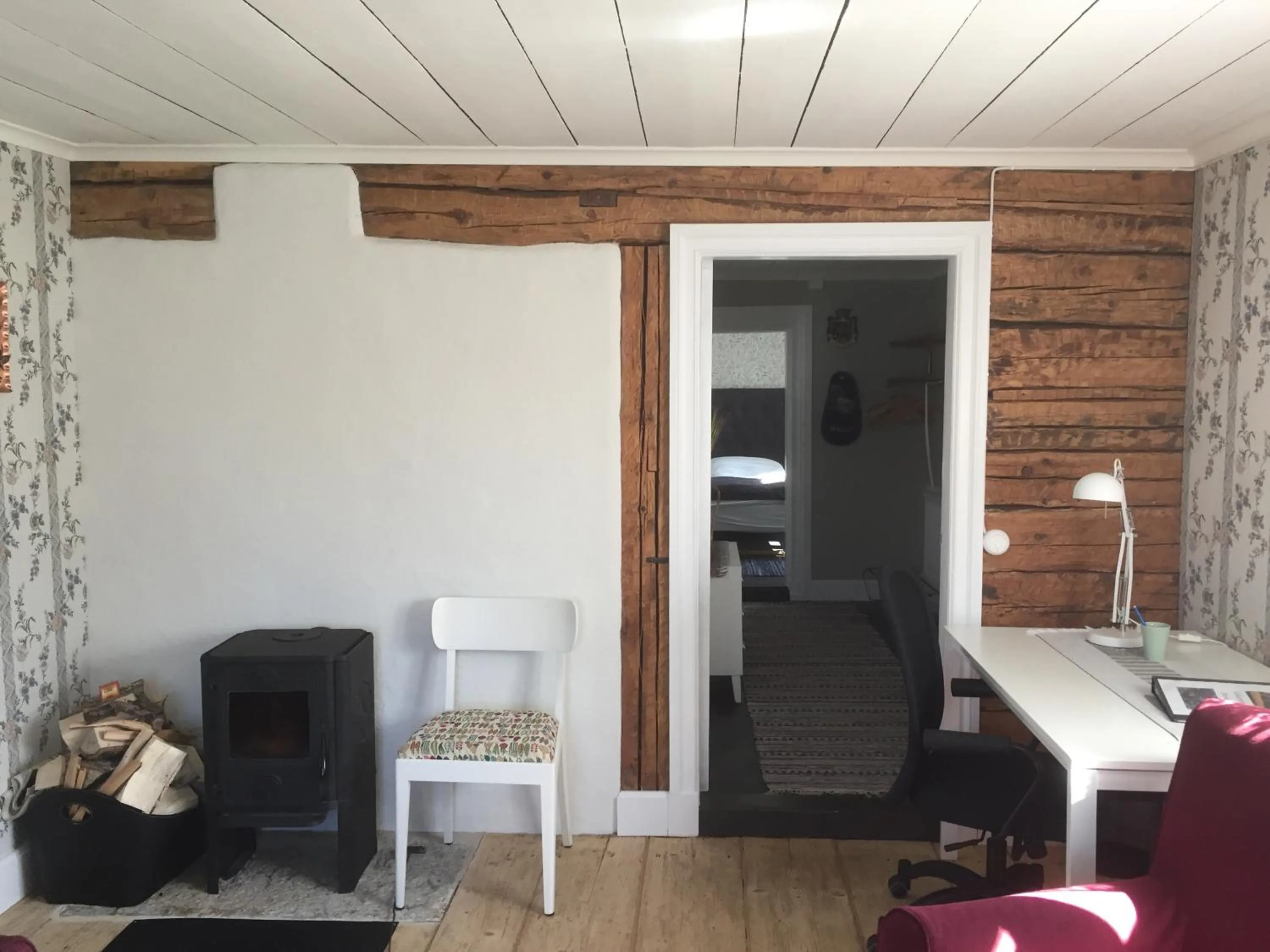 Living room in Stenbrottets lillstuga