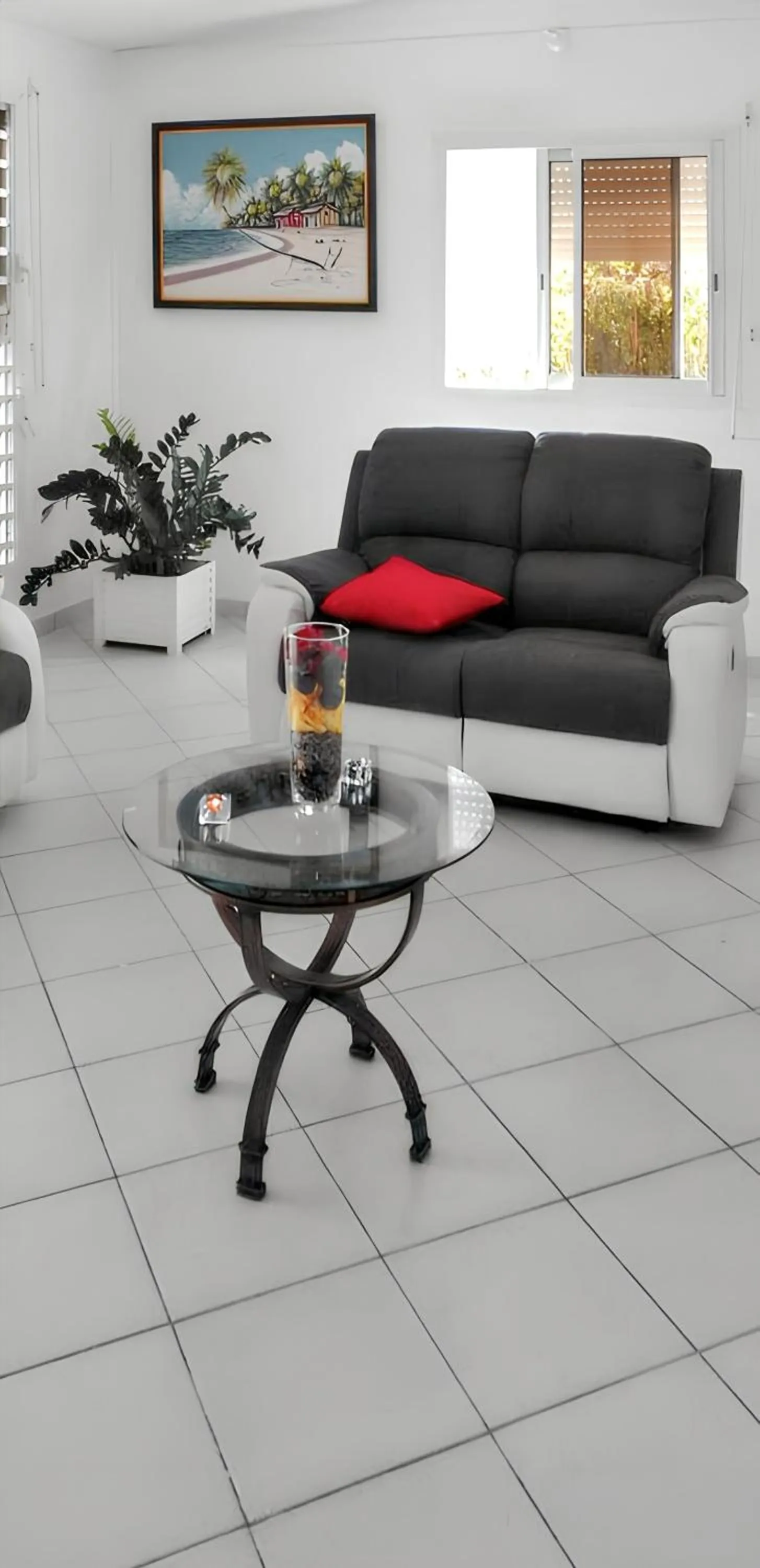Living room in Maison élégante à Petit Bourg + Piscine