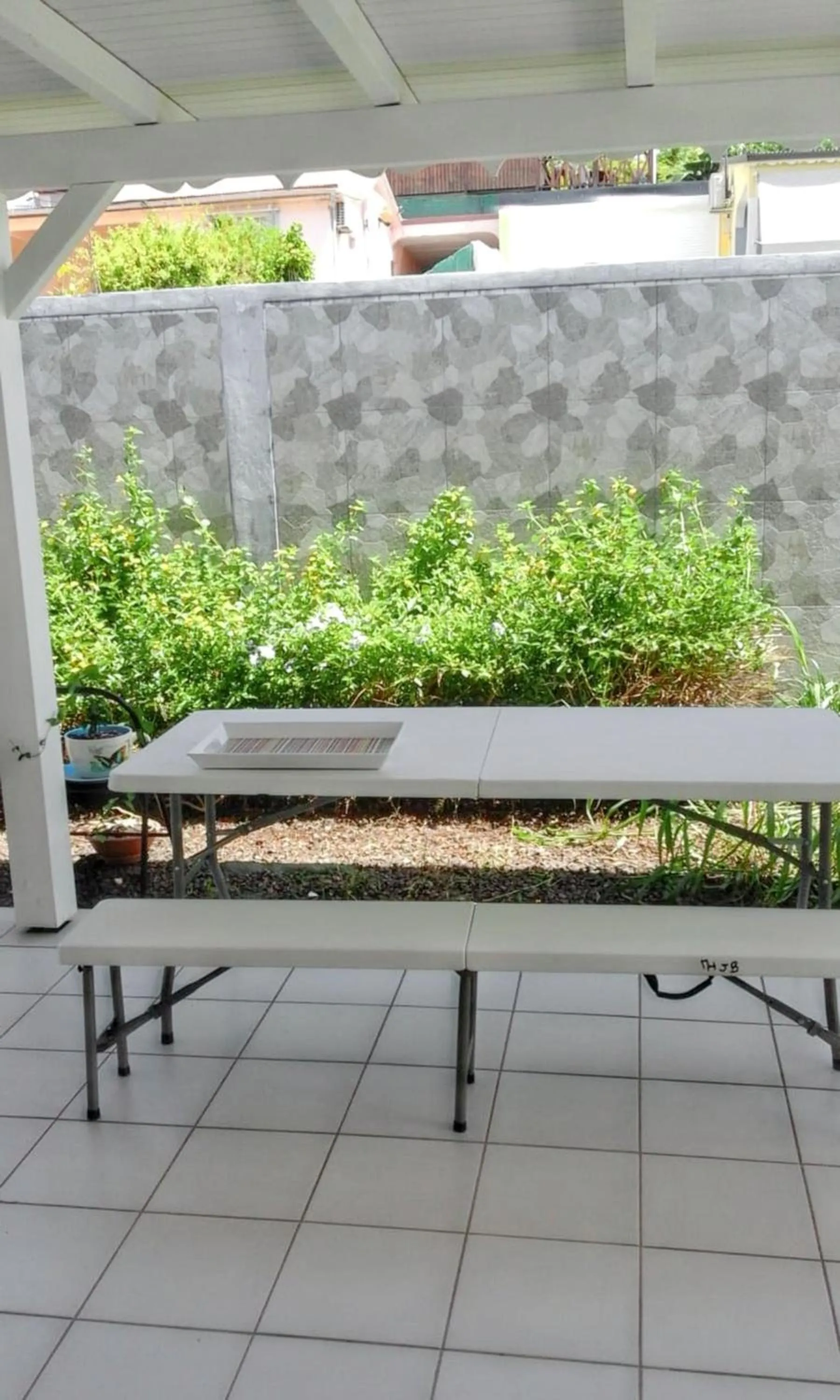 Balcony/Terrace in Maison élégante à Petit Bourg + Piscine