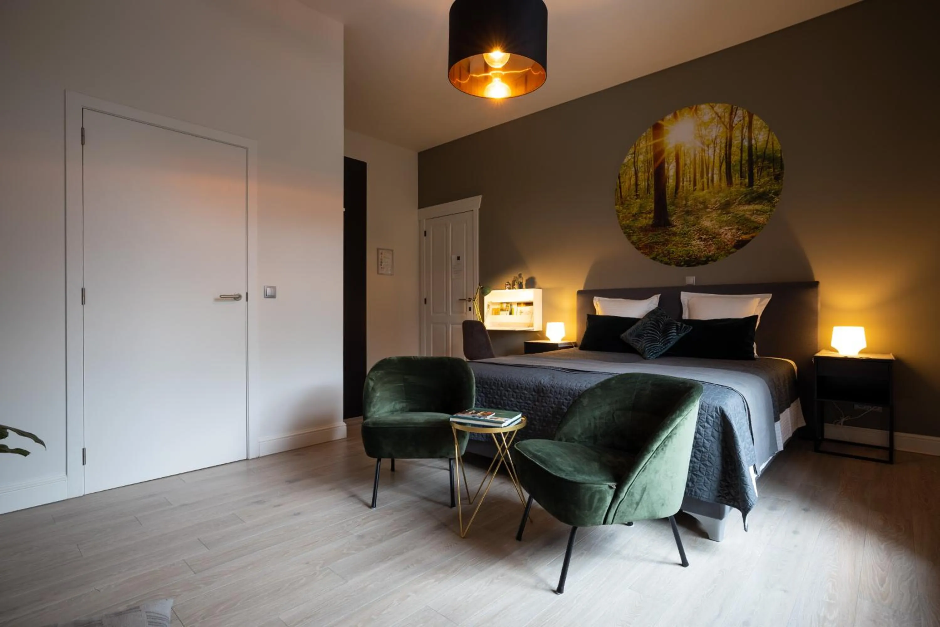 Seating area, Bed in B&B Gaudium XII