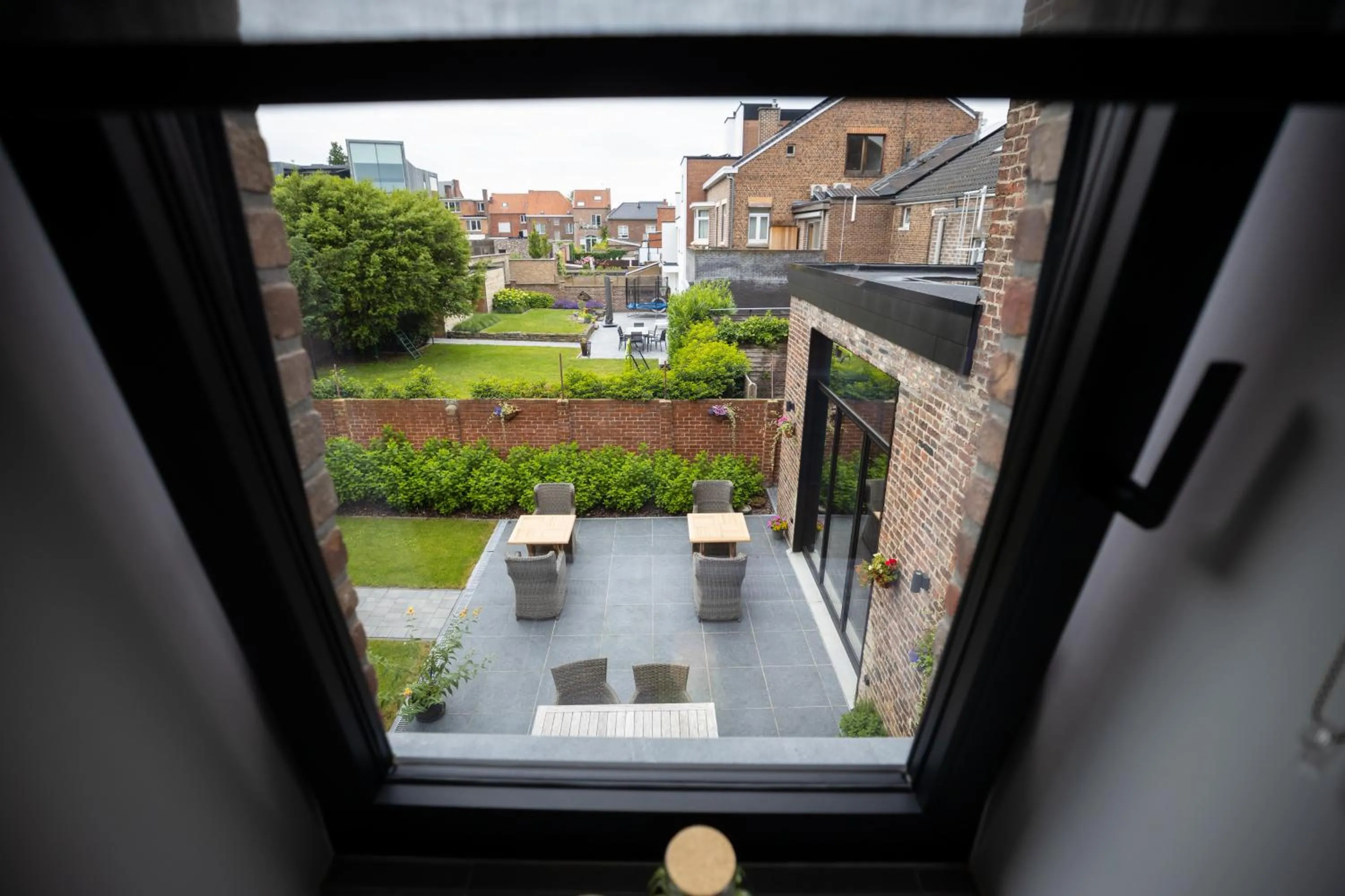 Garden view in B&B Gaudium XII