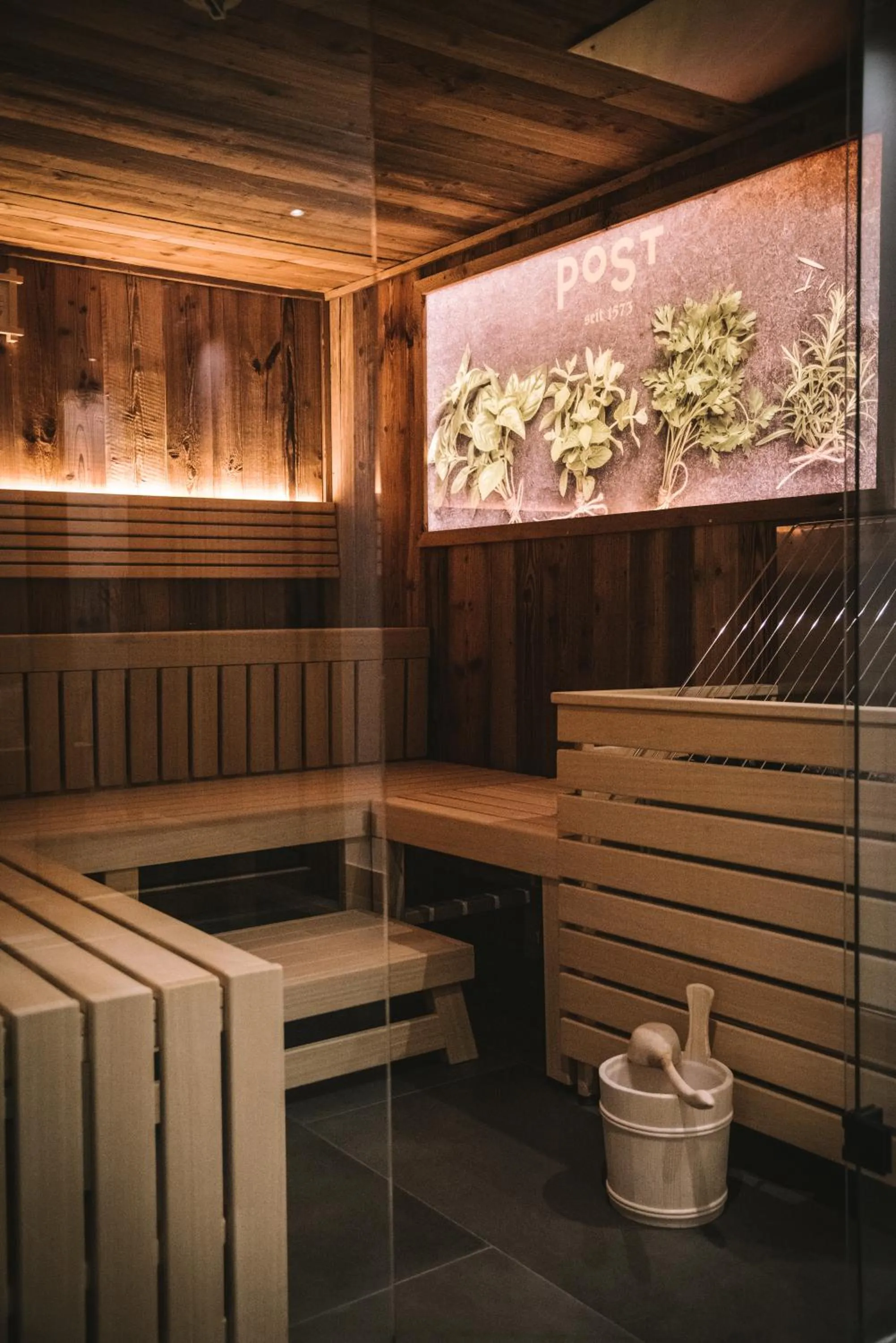 Sauna in PoSt Boutique Apartments