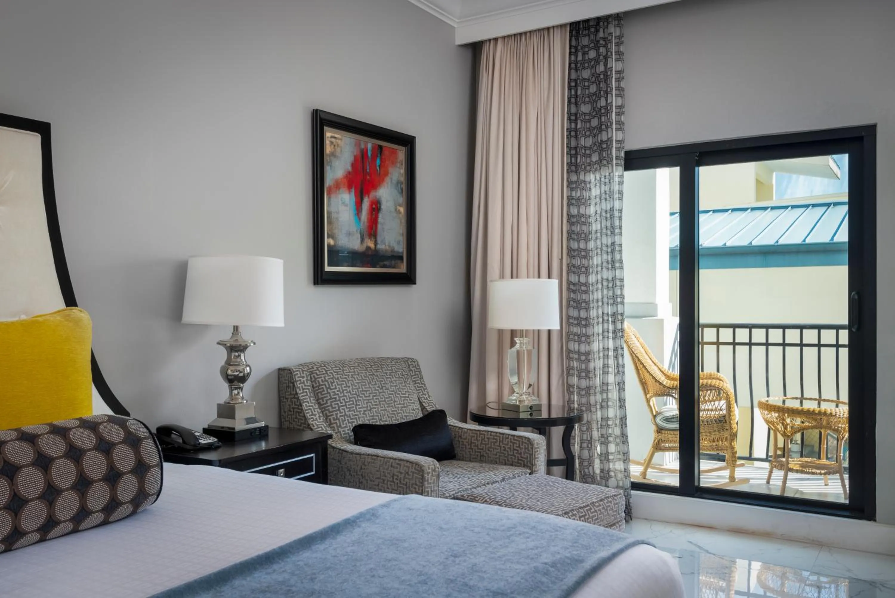 Balcony/Terrace, Bed in Inn On Fifth