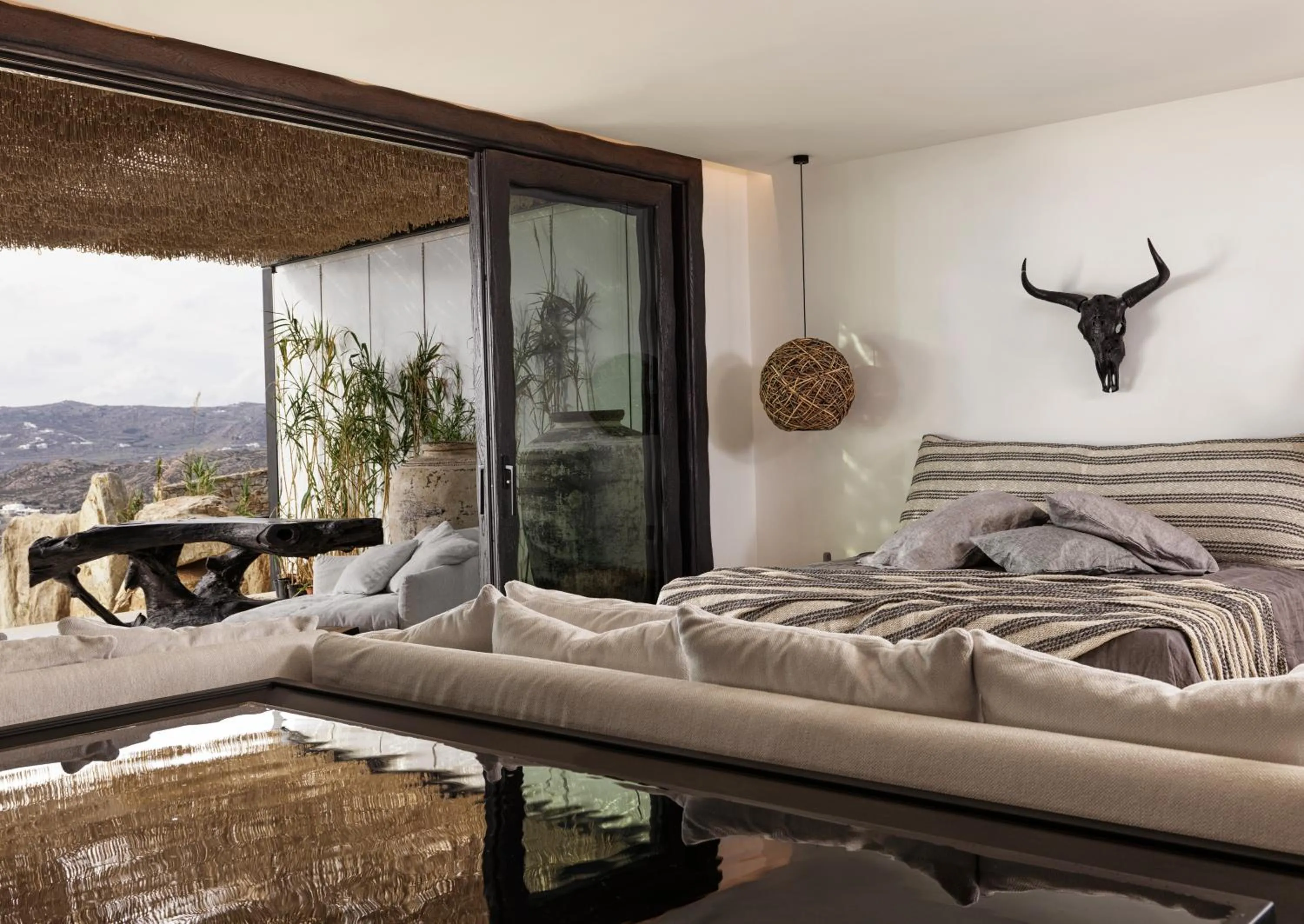 Photo of the whole room, Bed in Myconian Panoptis Escape, a member of Small Luxury Hotels of the World