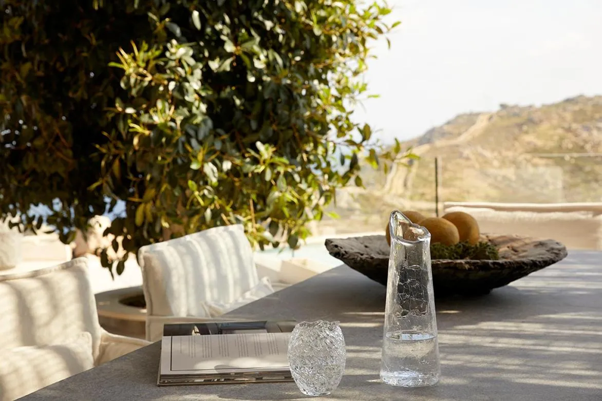 Dining area in Myconian Panoptis Escape, a member of Small Luxury Hotels of the World