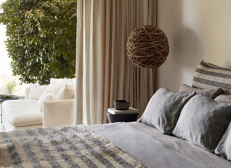 Balcony/Terrace, Bed in Myconian Panoptis Escape, a member of Small Luxury Hotels of the World