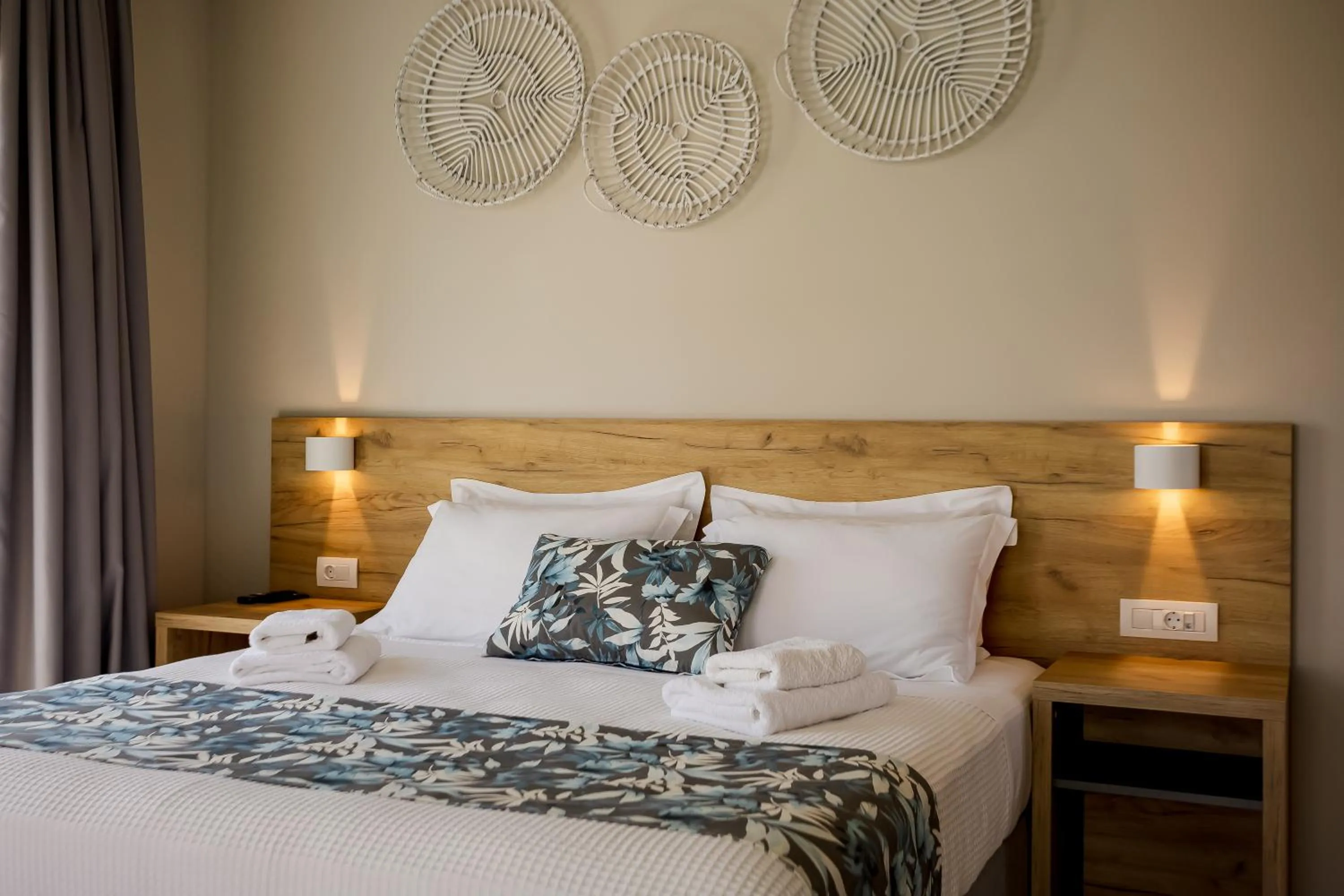 Bed in Sarpidon Suites