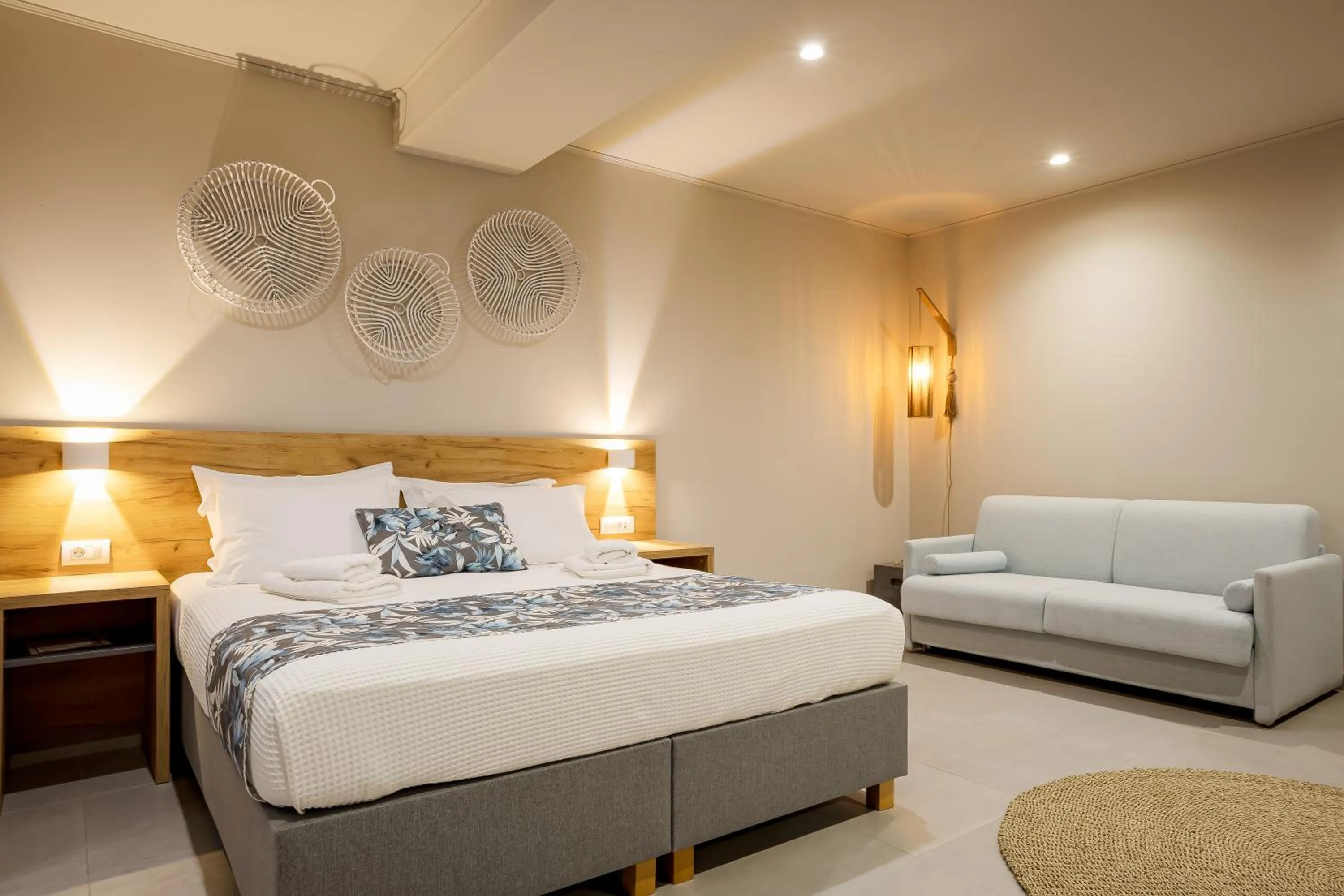 Night, Bed in Sarpidon Suites