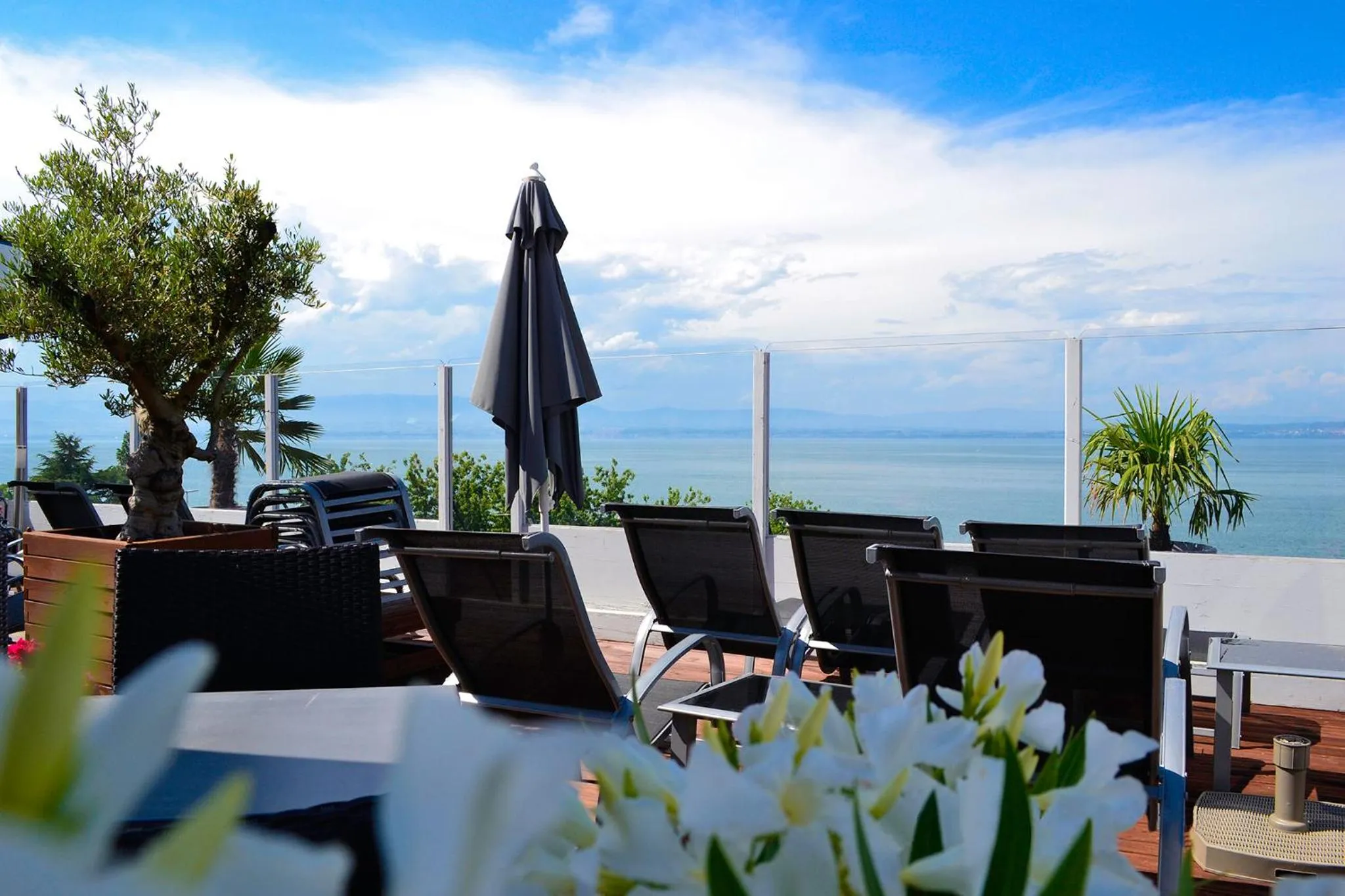 Balcony/Terrace in Savoy Hôtel Evian