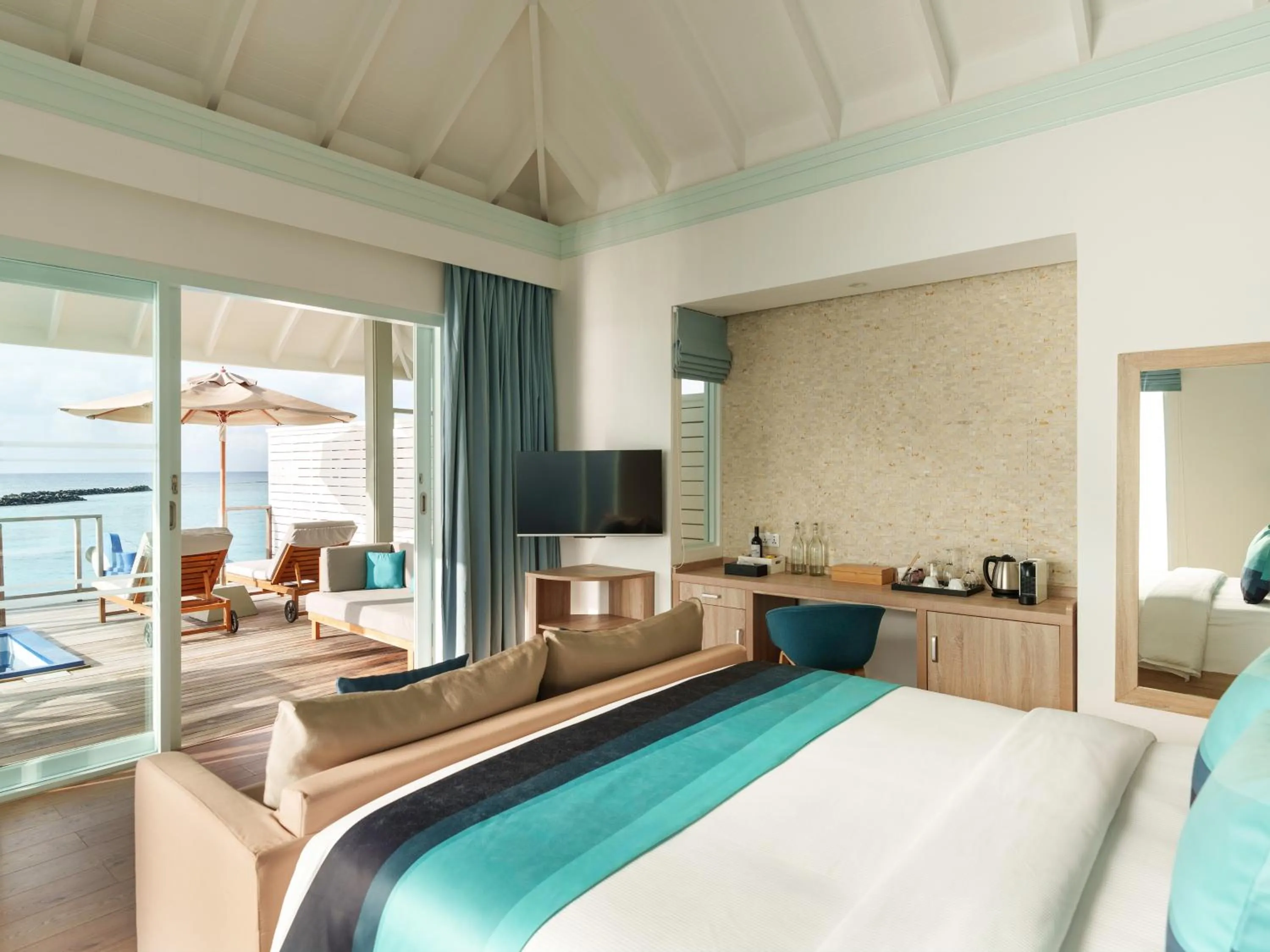 View (from property/room), Bed in Siyam World Maldives - 24-Hour Premium All-inclusive with Free Transfer