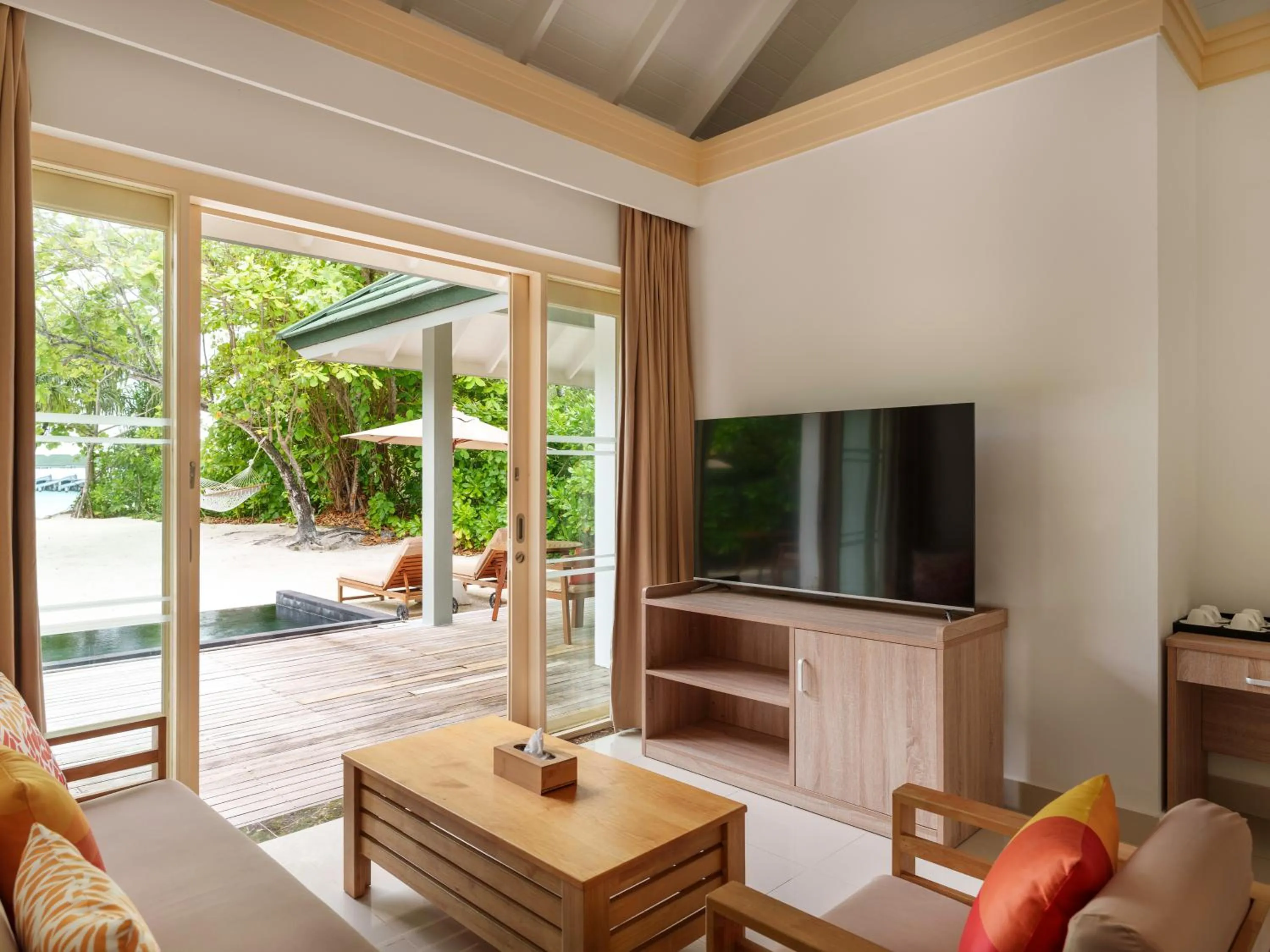 Living room in Siyam World Maldives - 24-Hour Premium All-inclusive with Free Transfer